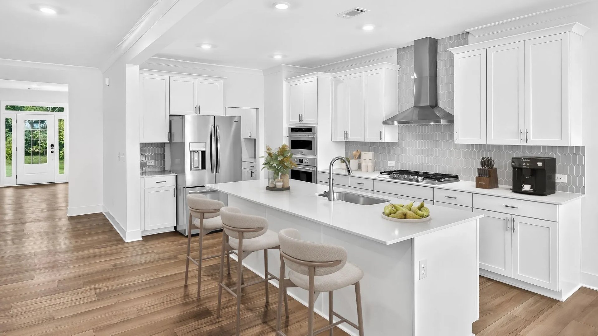 Kitchen diagonal (Ashland With Basement (Kitchen) in Estates at Yellow Creek)