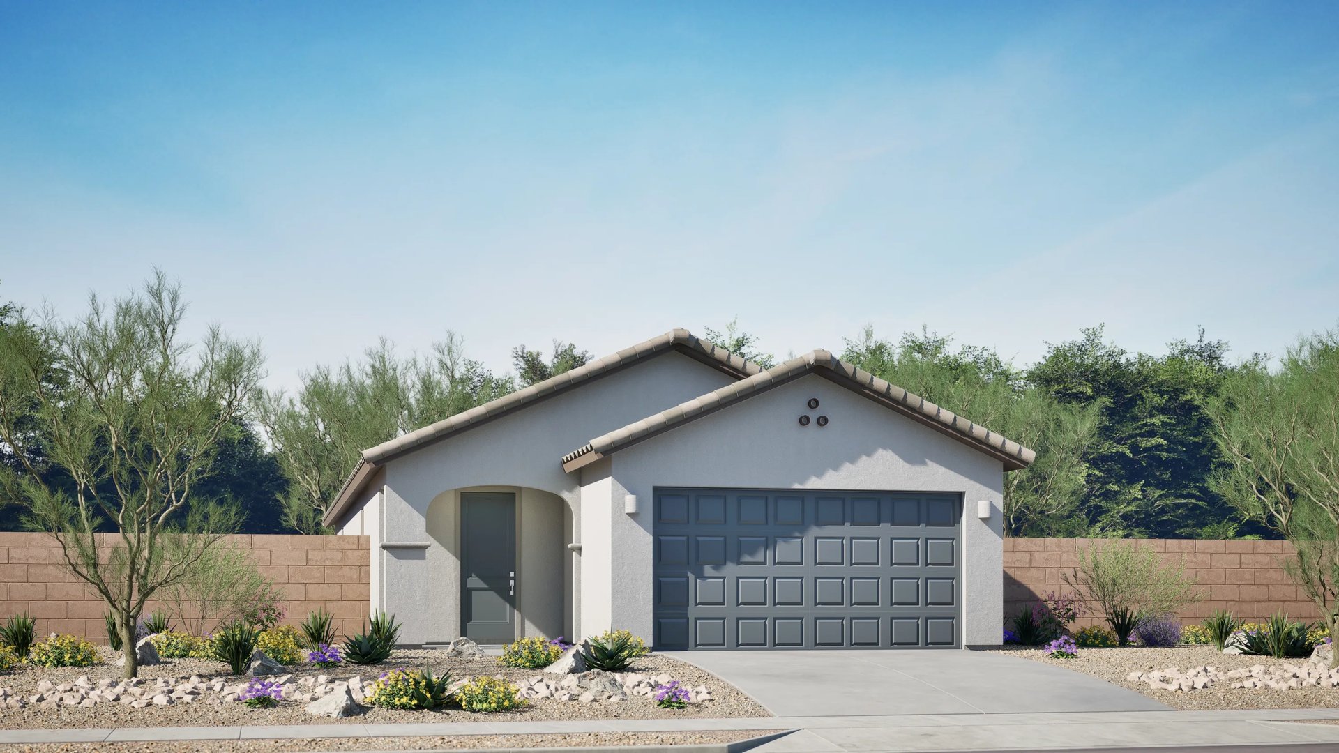 Home exterior render Spanish