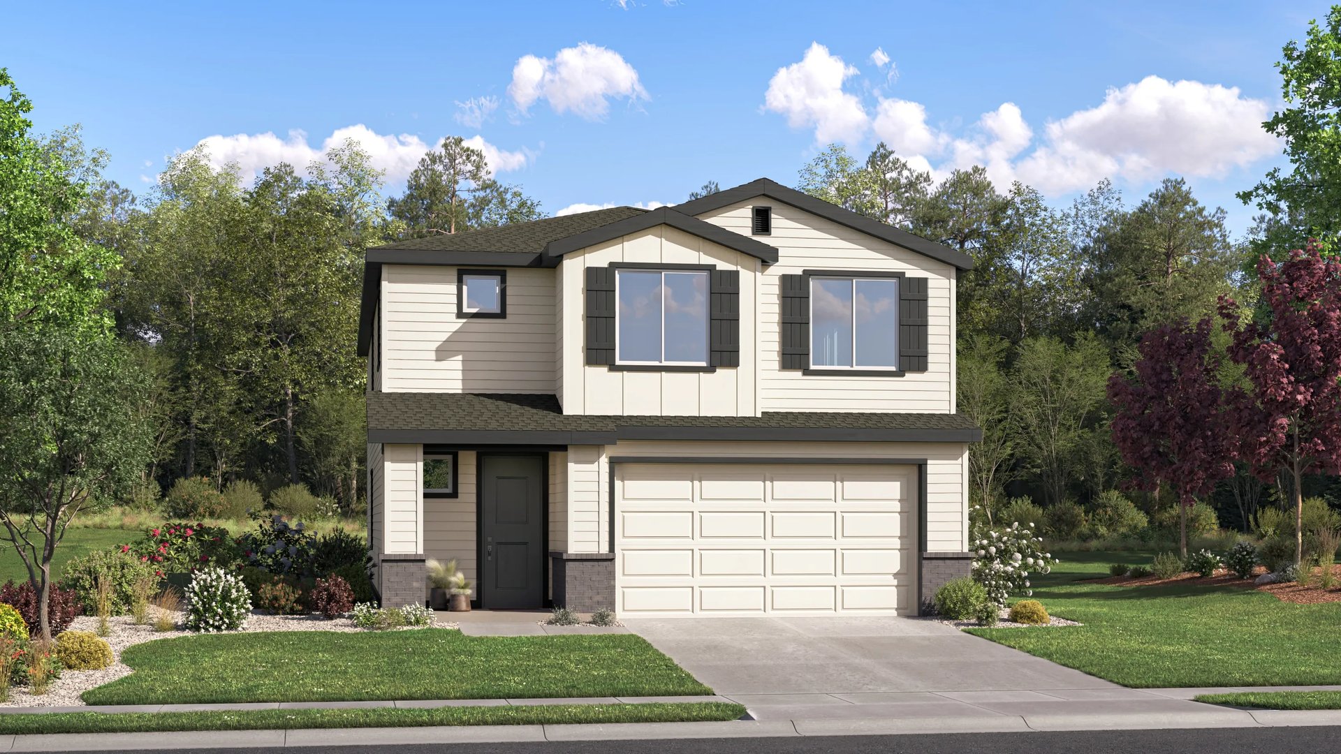 Home exterior render traditional