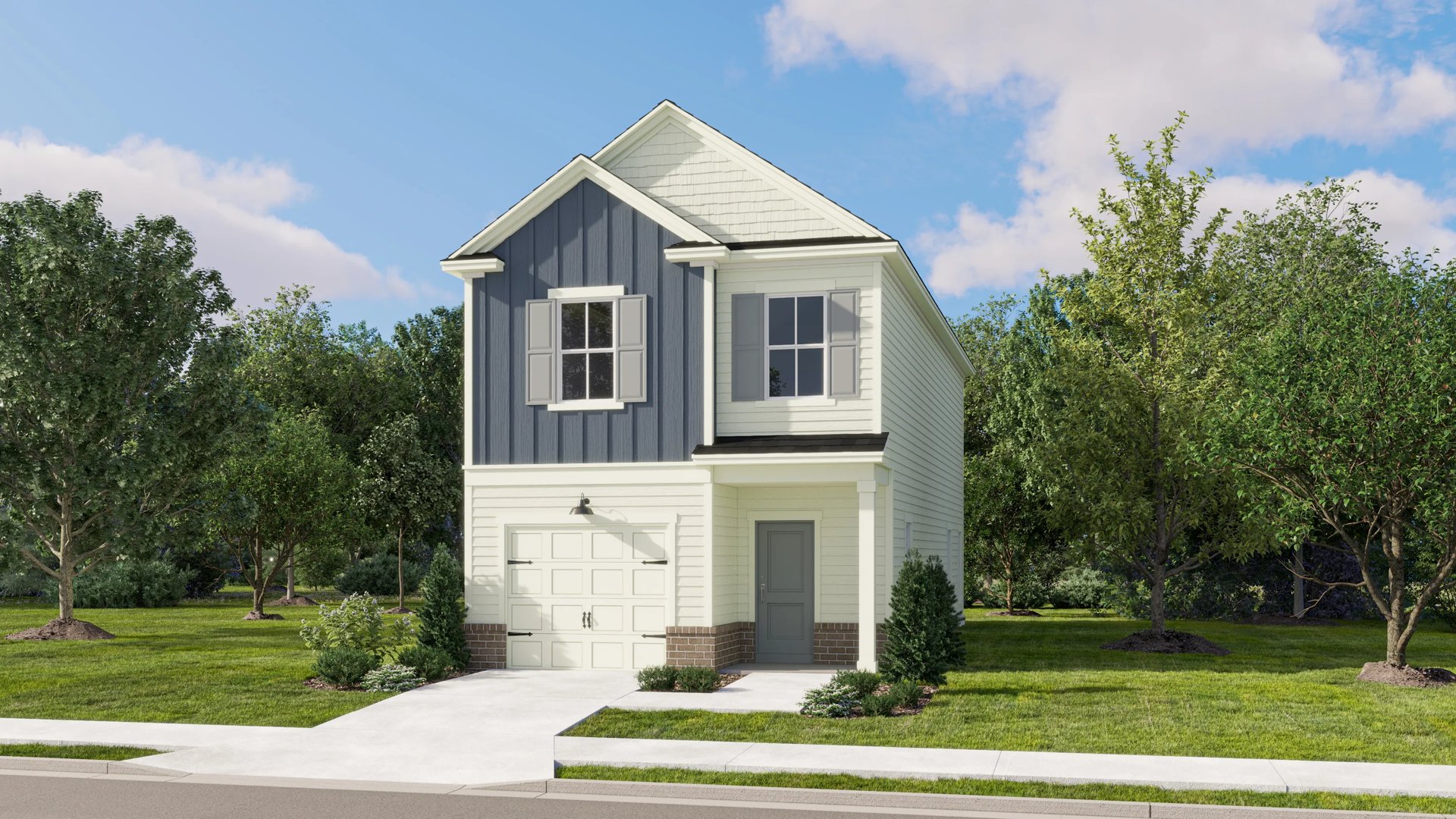 Exterior A with landscaping