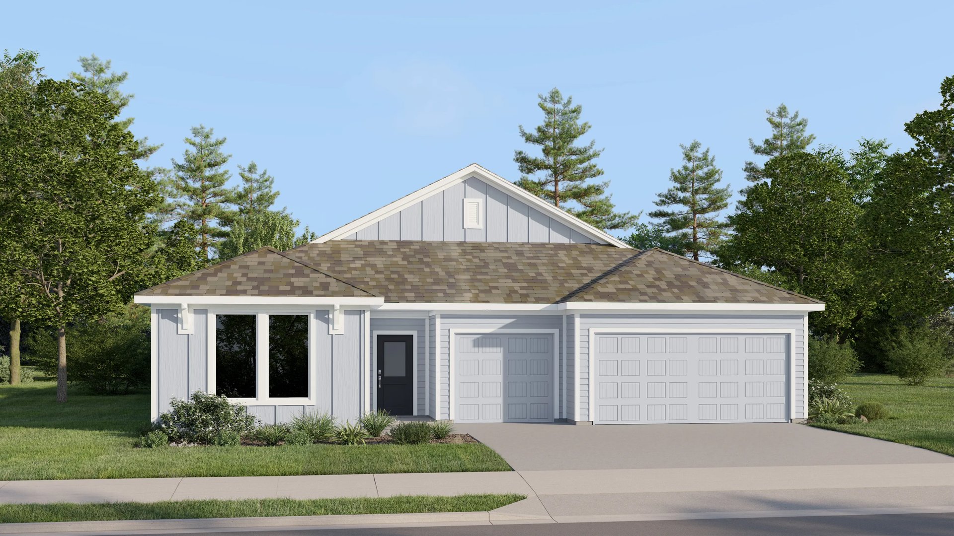 Exterior P with landscaping