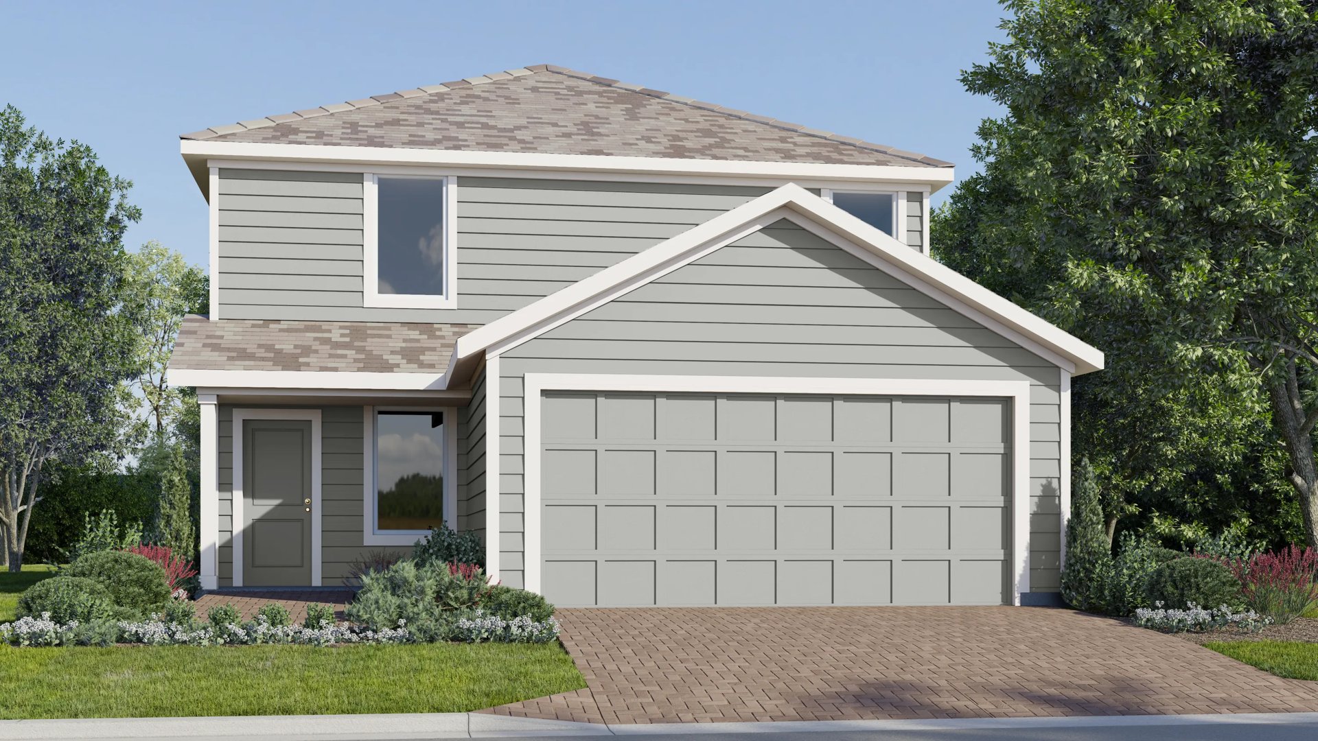 This home — photograph published by the builder