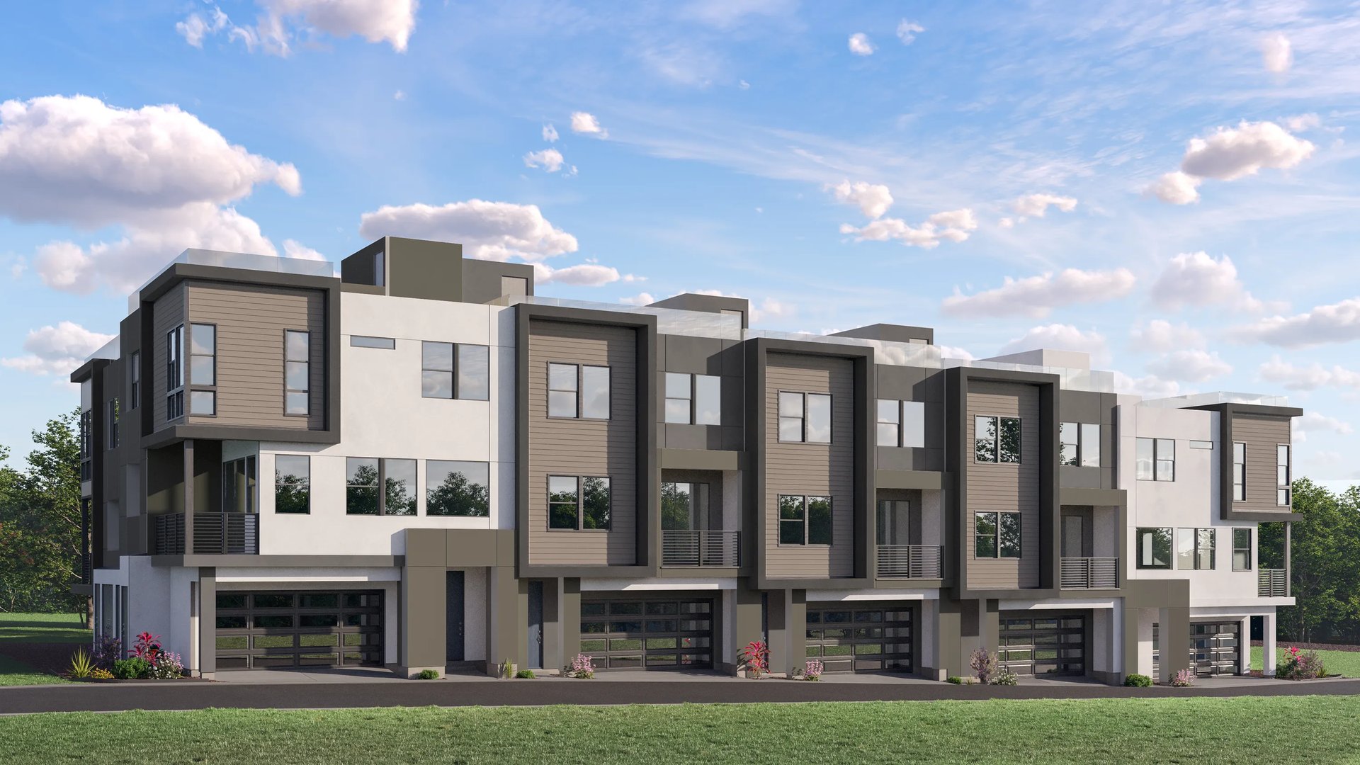 Townhome exterior design