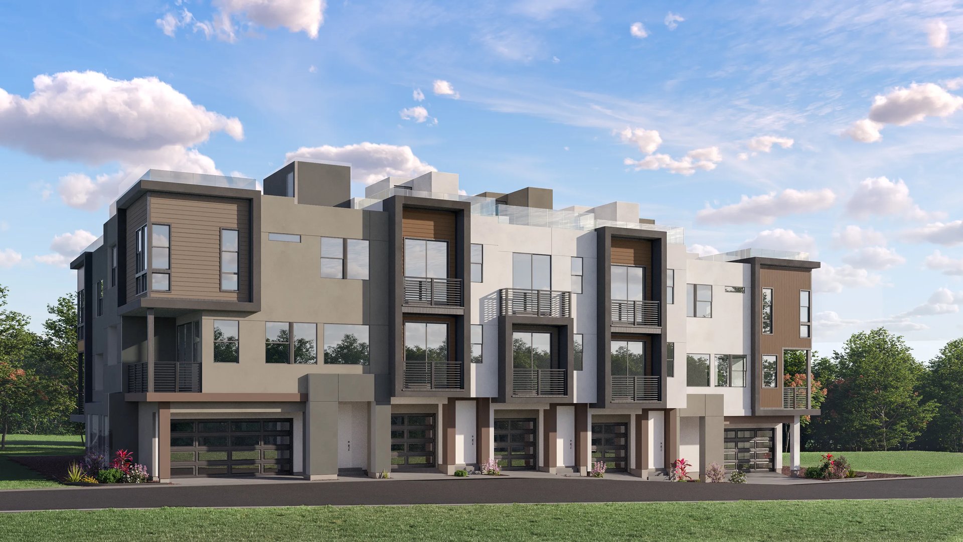 Townhome exterior render