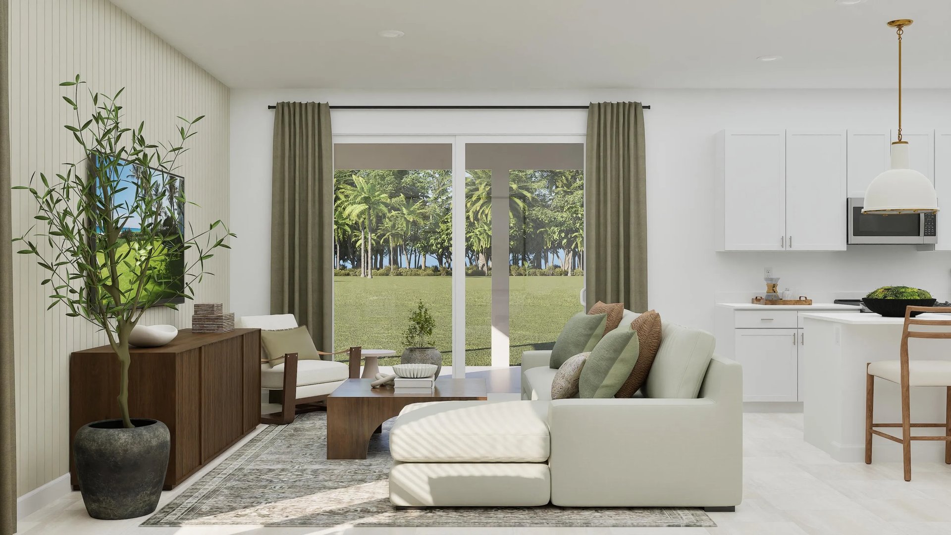 Living area frontview