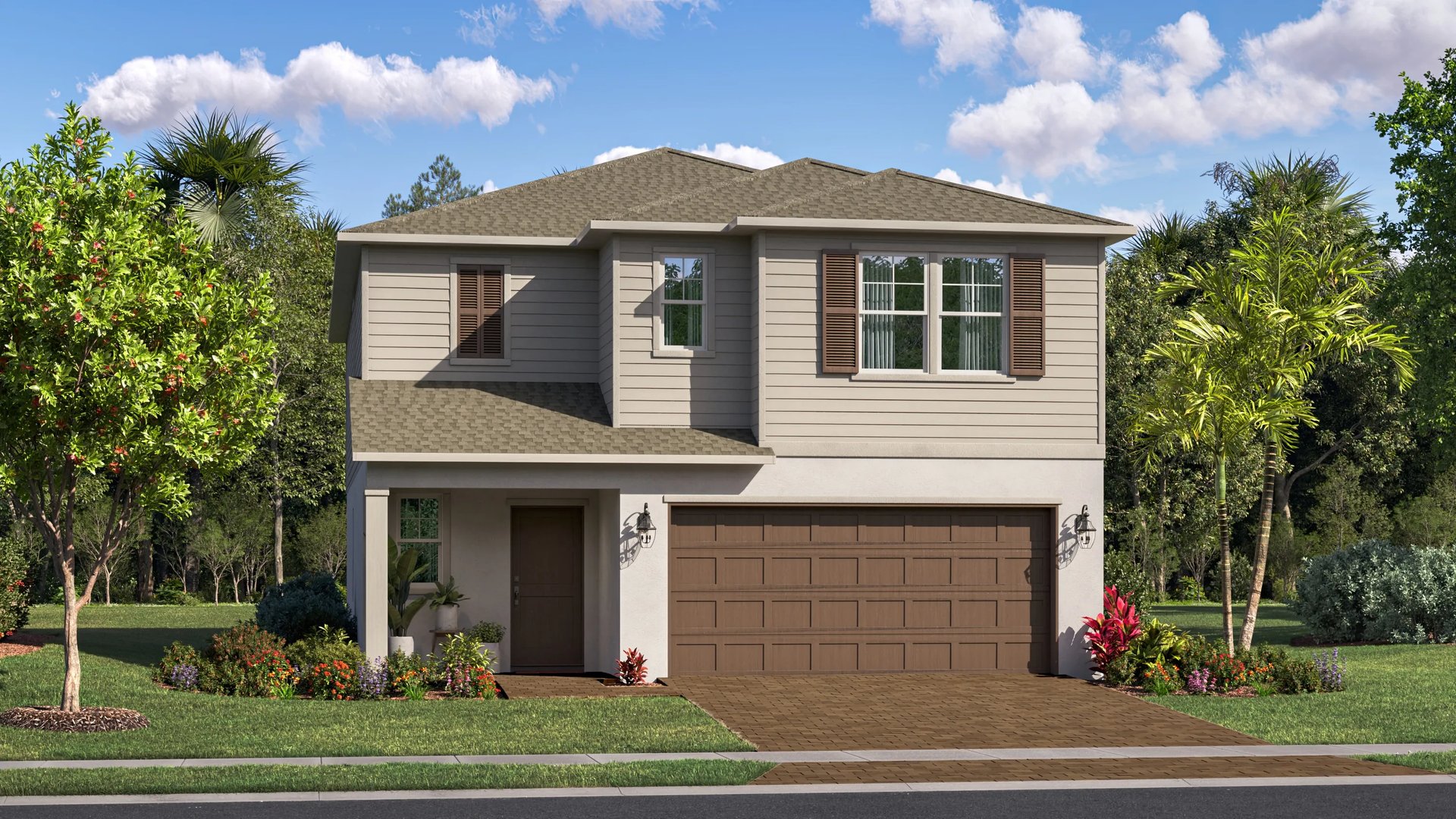 Exterior A with landscaping