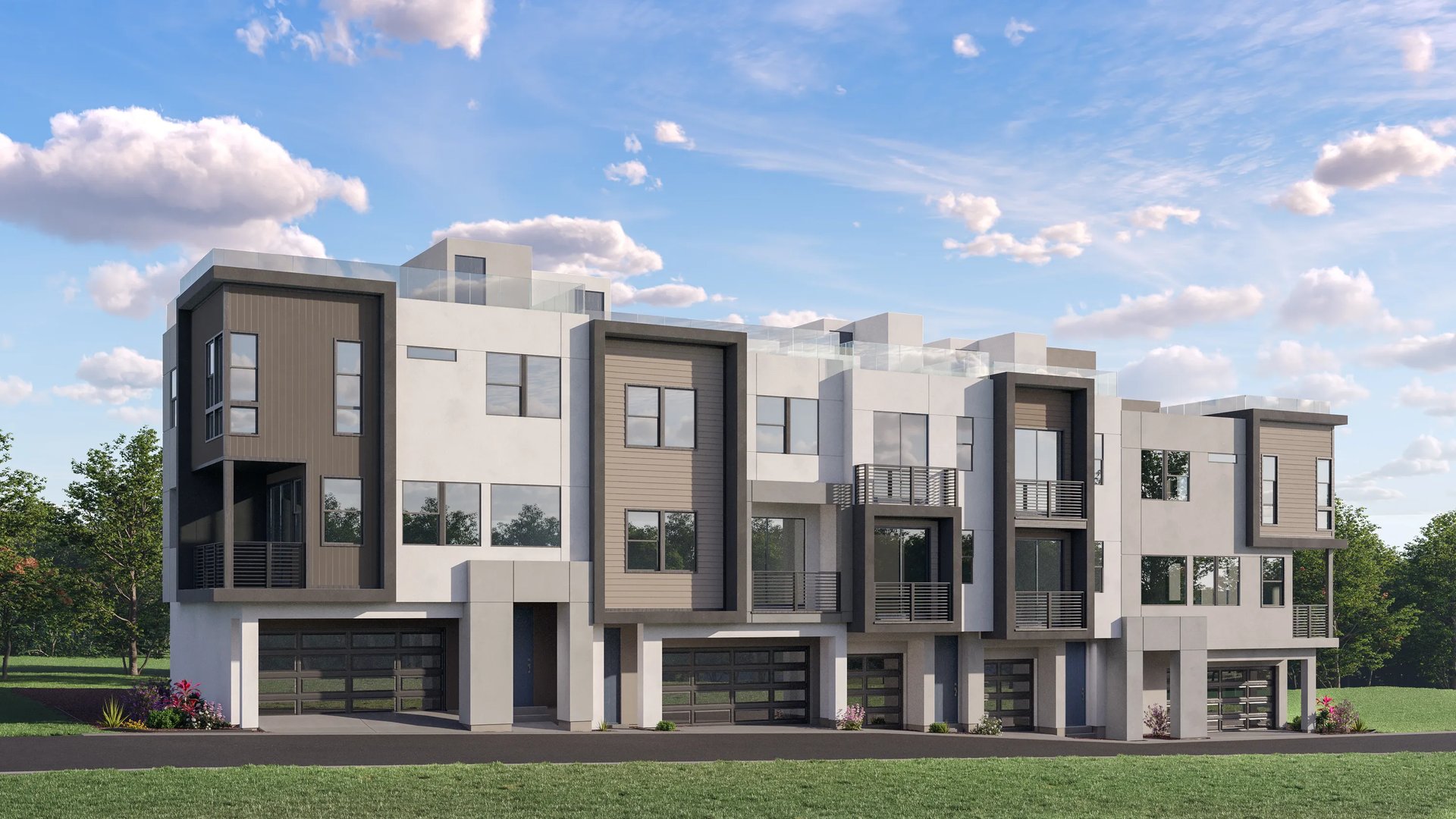 Townhome exterior render