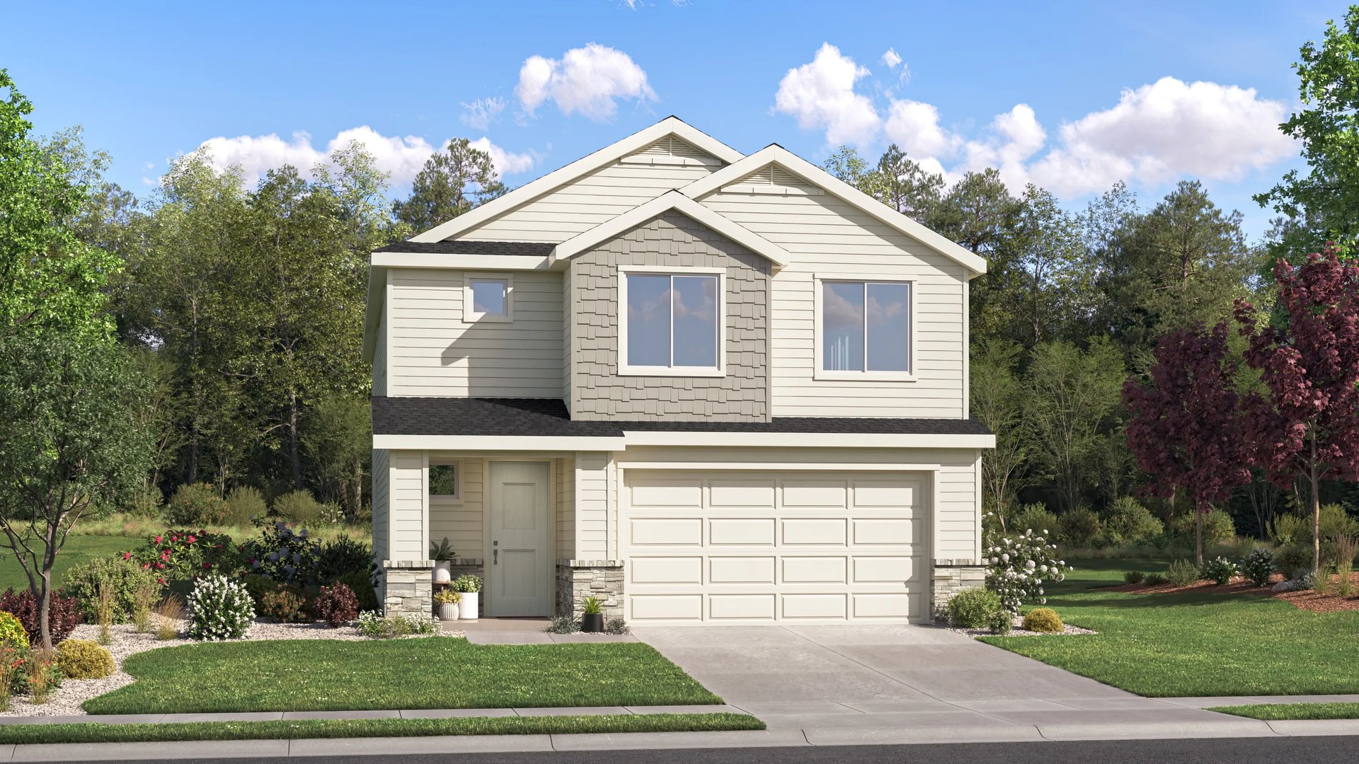 Home exterior render craftsman