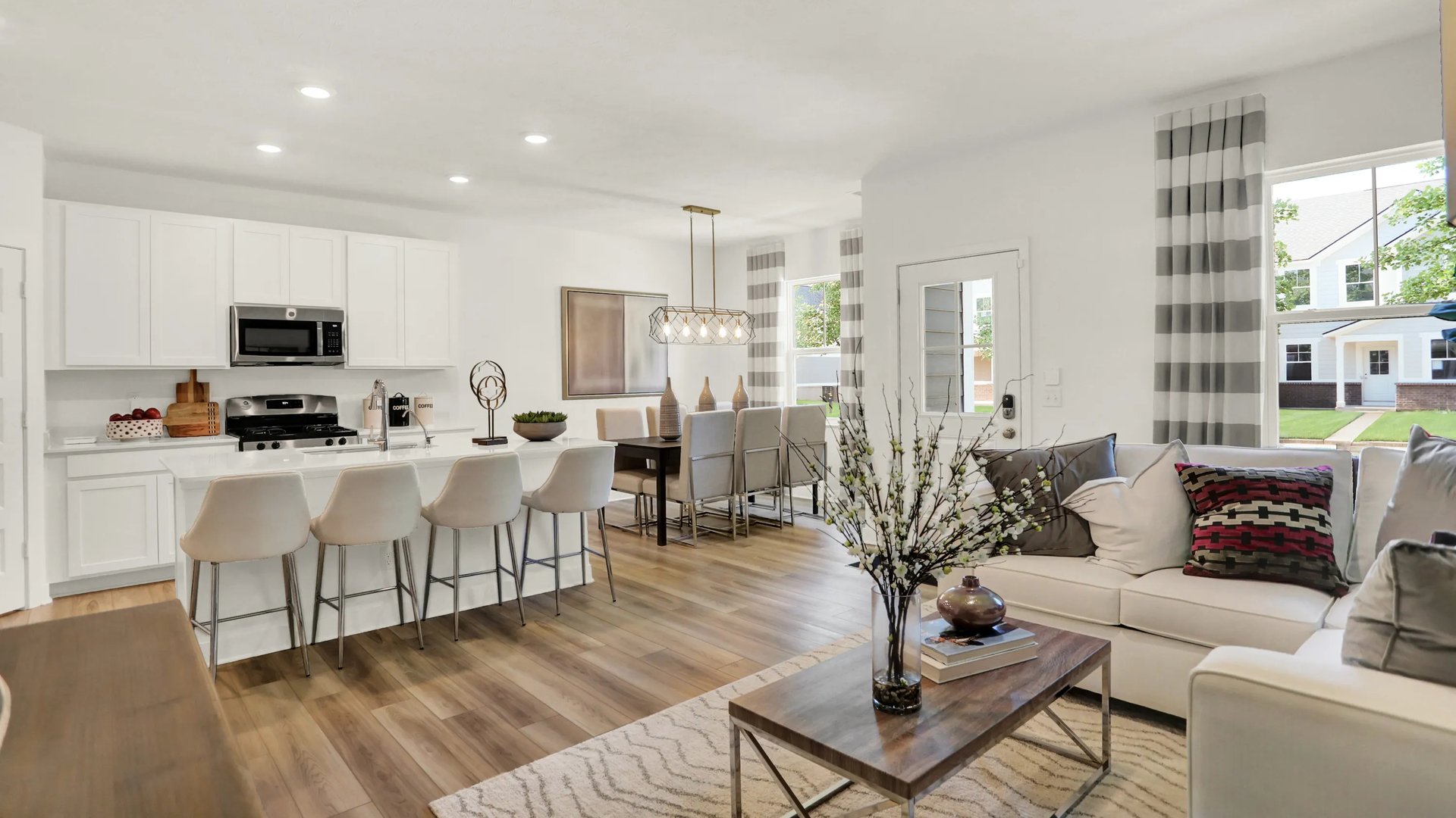 Open-concept living area