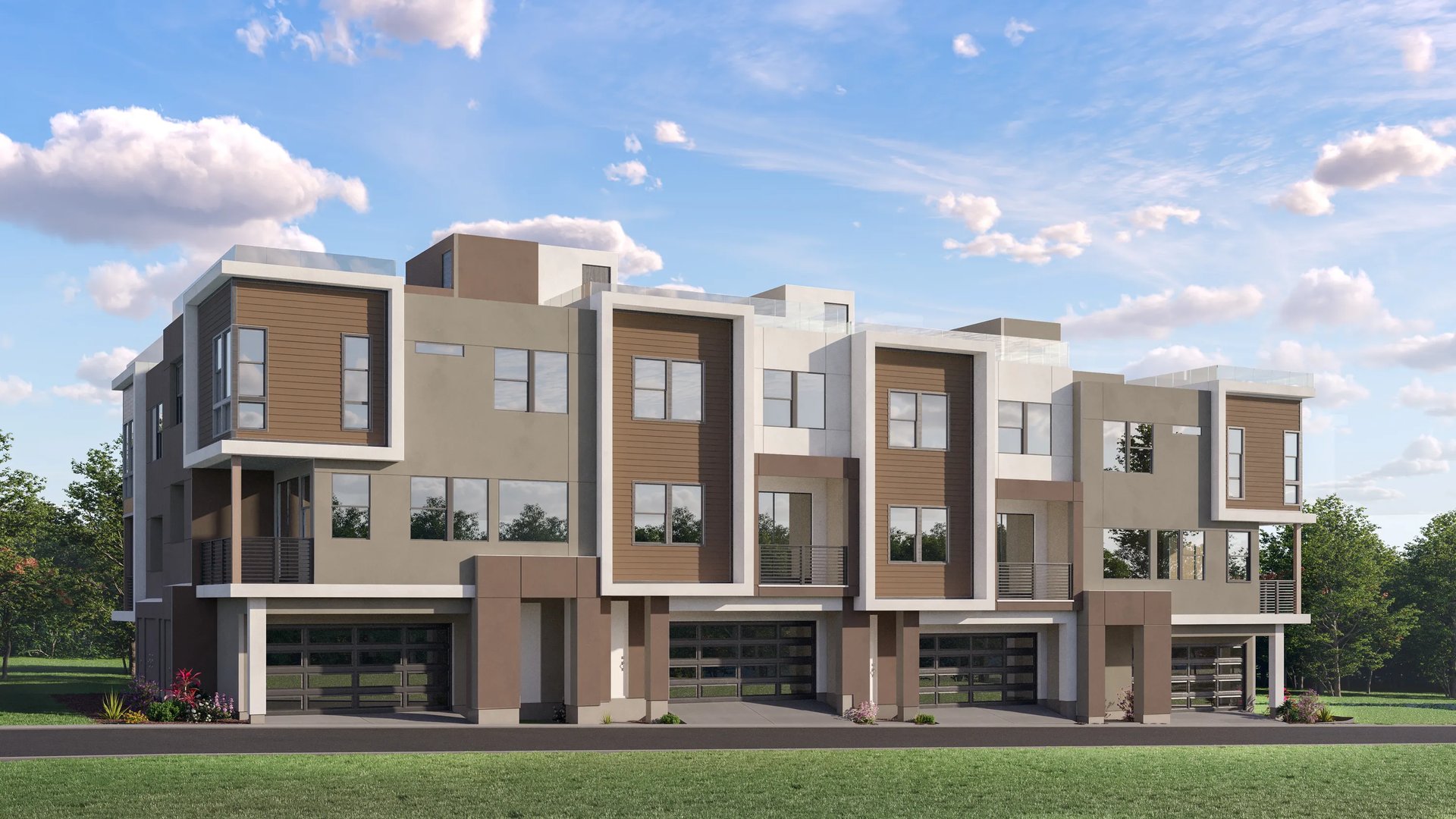Townhome exterior render