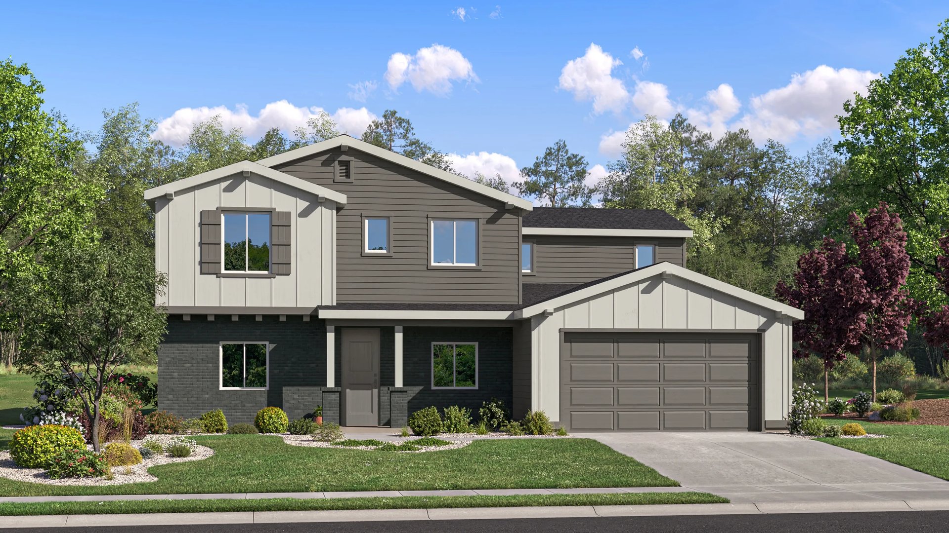 Home exterior render streetview (Lupine 2647 at 3031 N Daisy Delight Ave, Granite Peak)