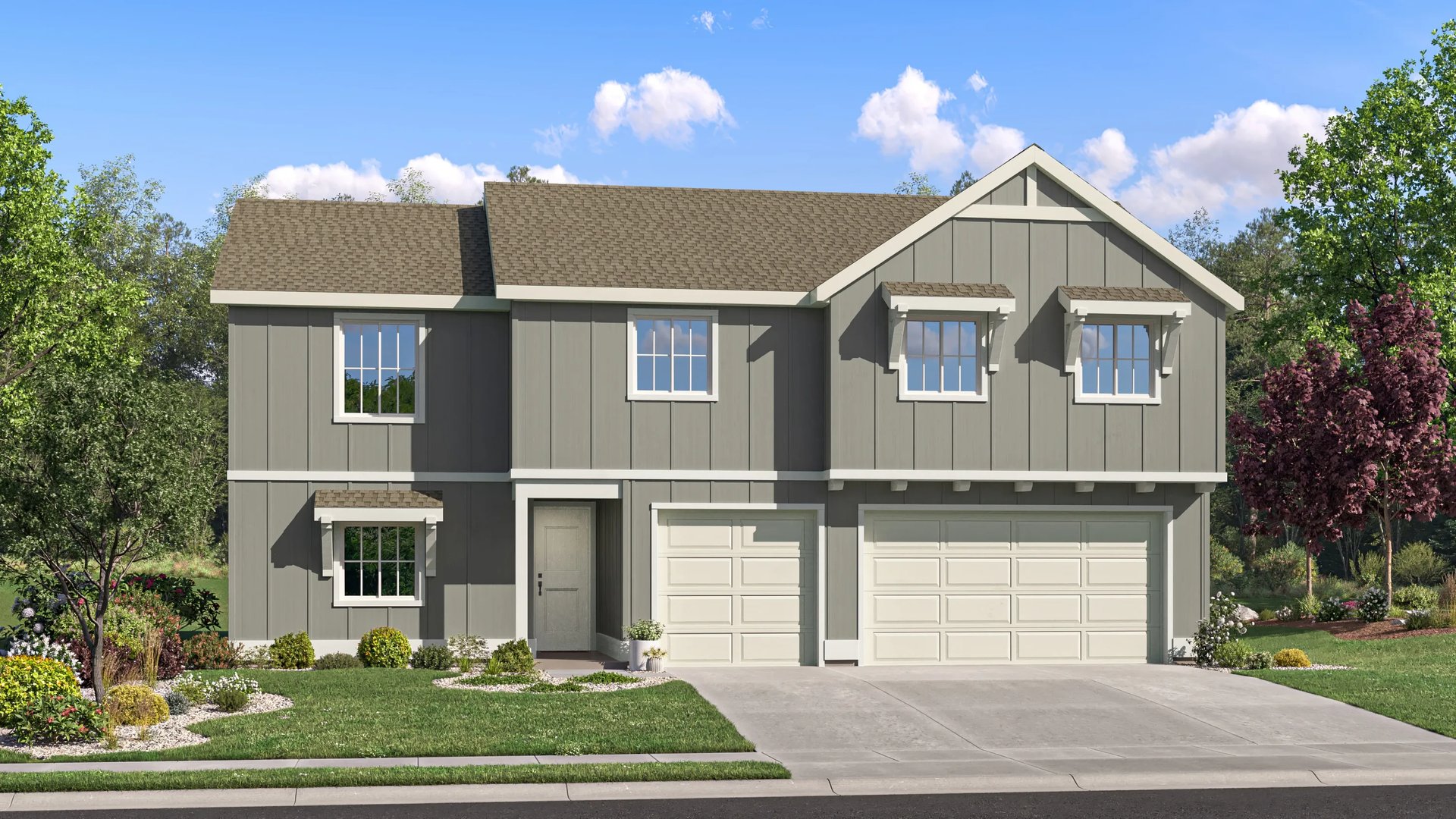 Home exterior render streetview (Peony 3107 at 2788 W Secesh Creek St, Granite Peak)