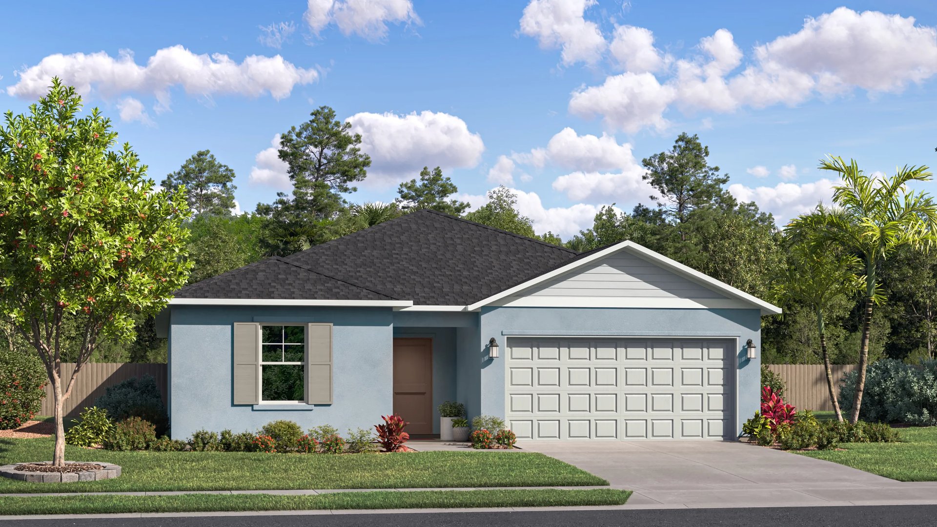 Exterior B with landscaping