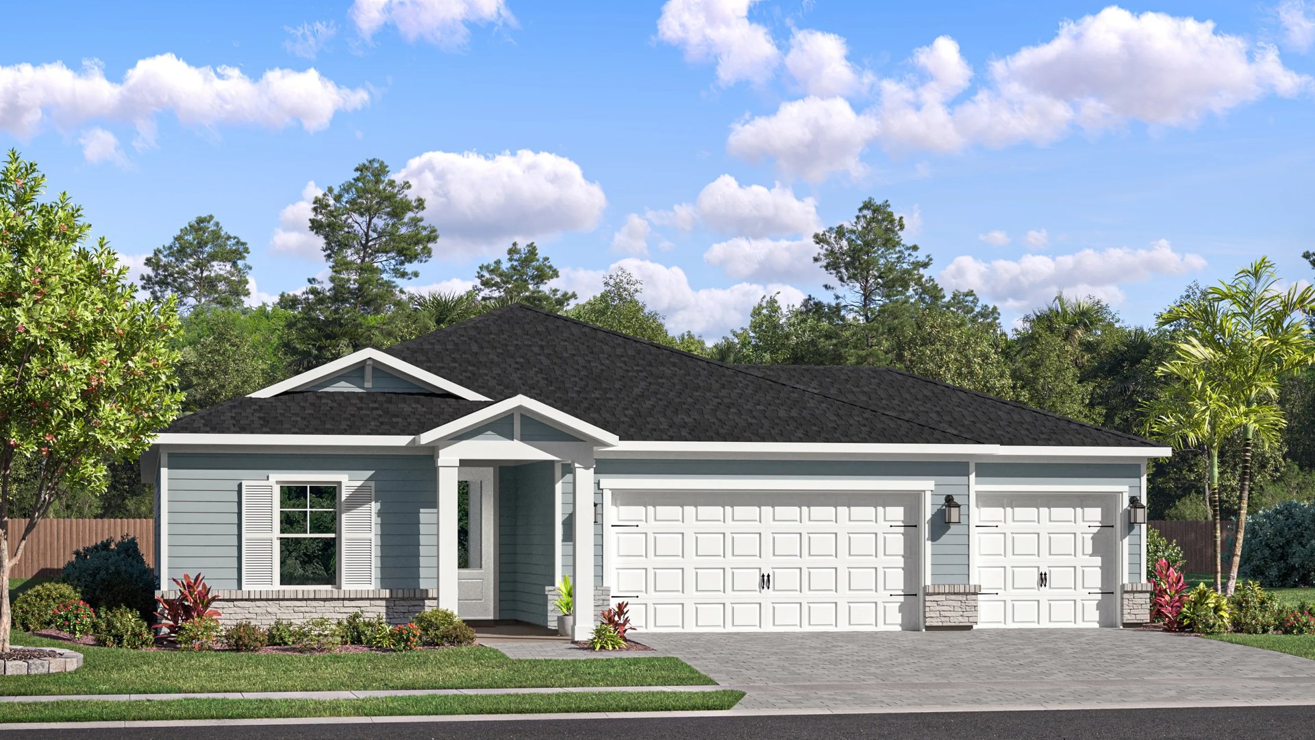 Exterior A3 with landscaping