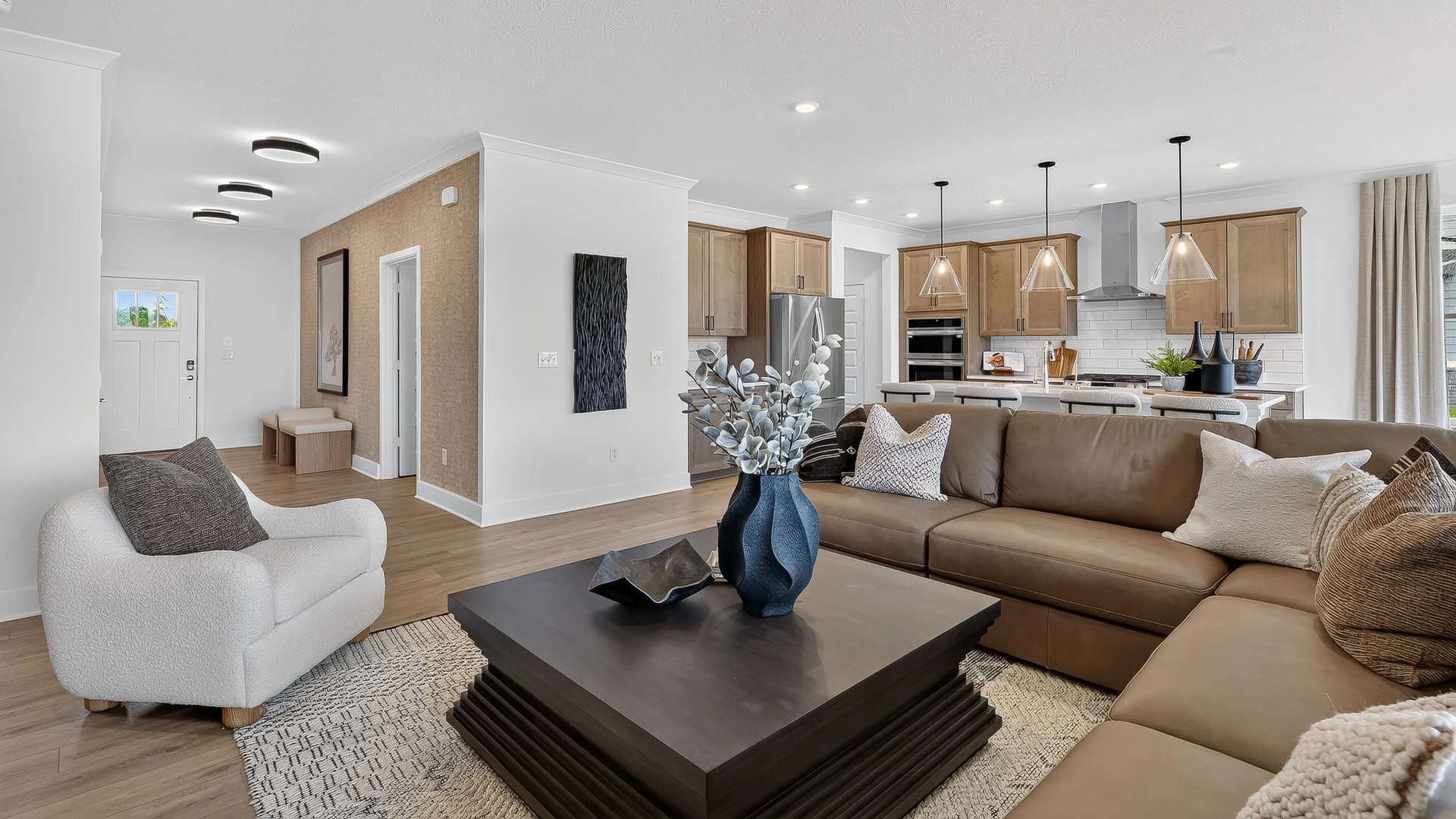 Living area corner angle