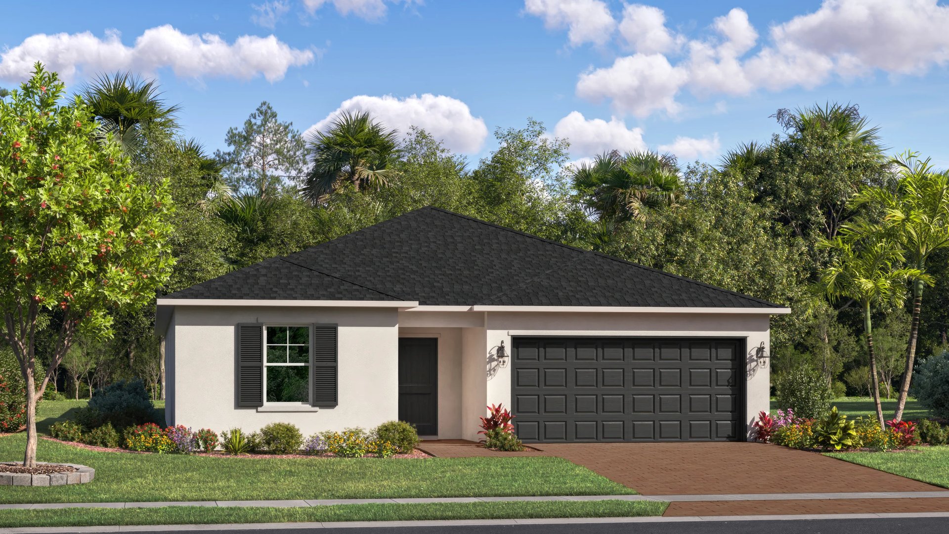 Exterior A with landscaping