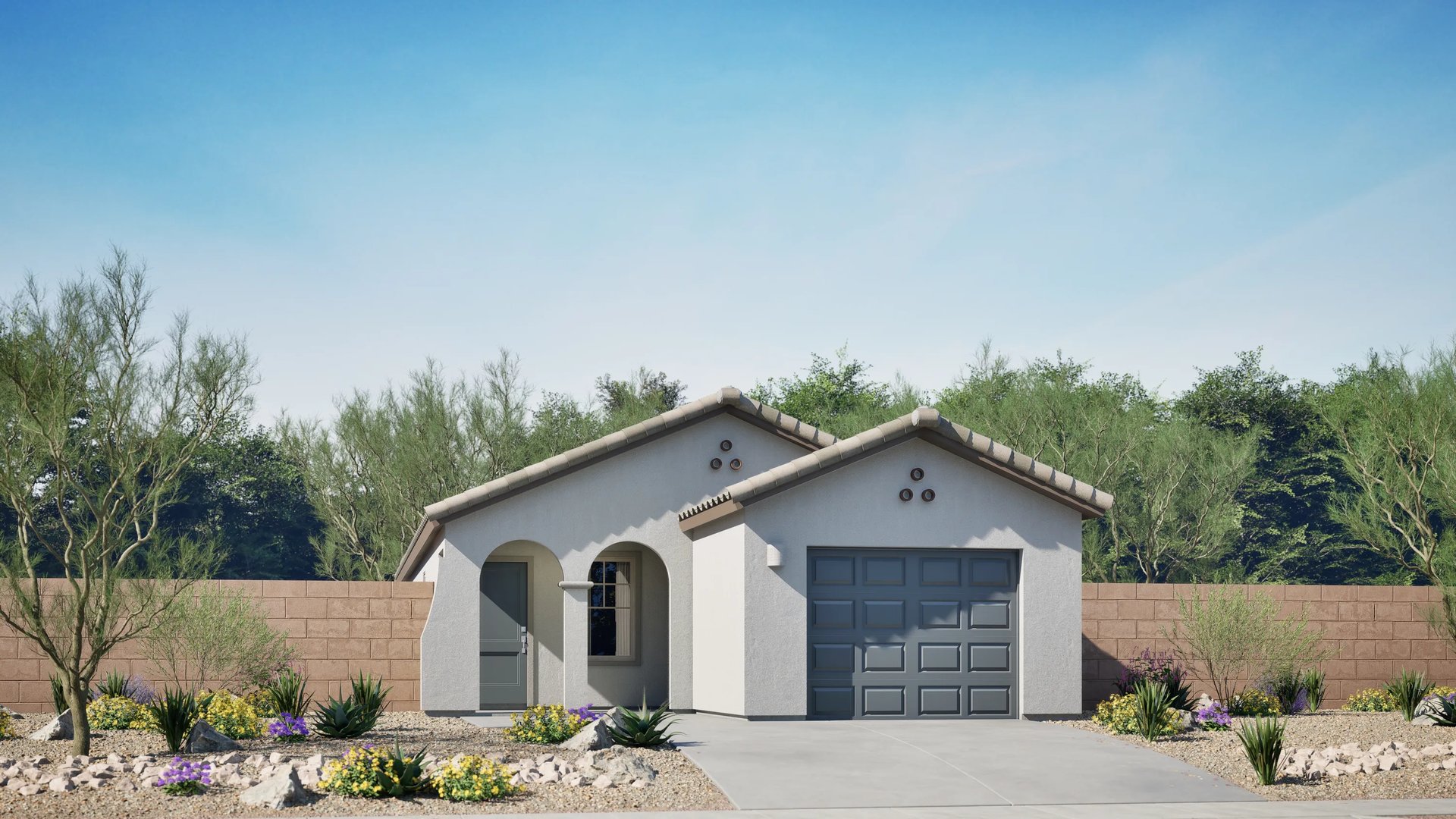 Home exterior render Spanish