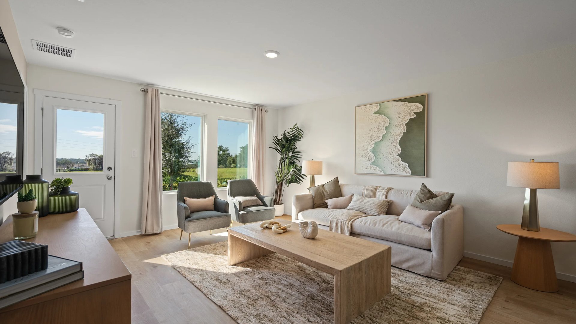 Family room open layout