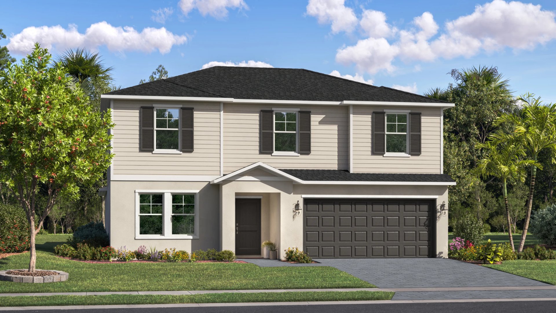 Exterior A with landscaping