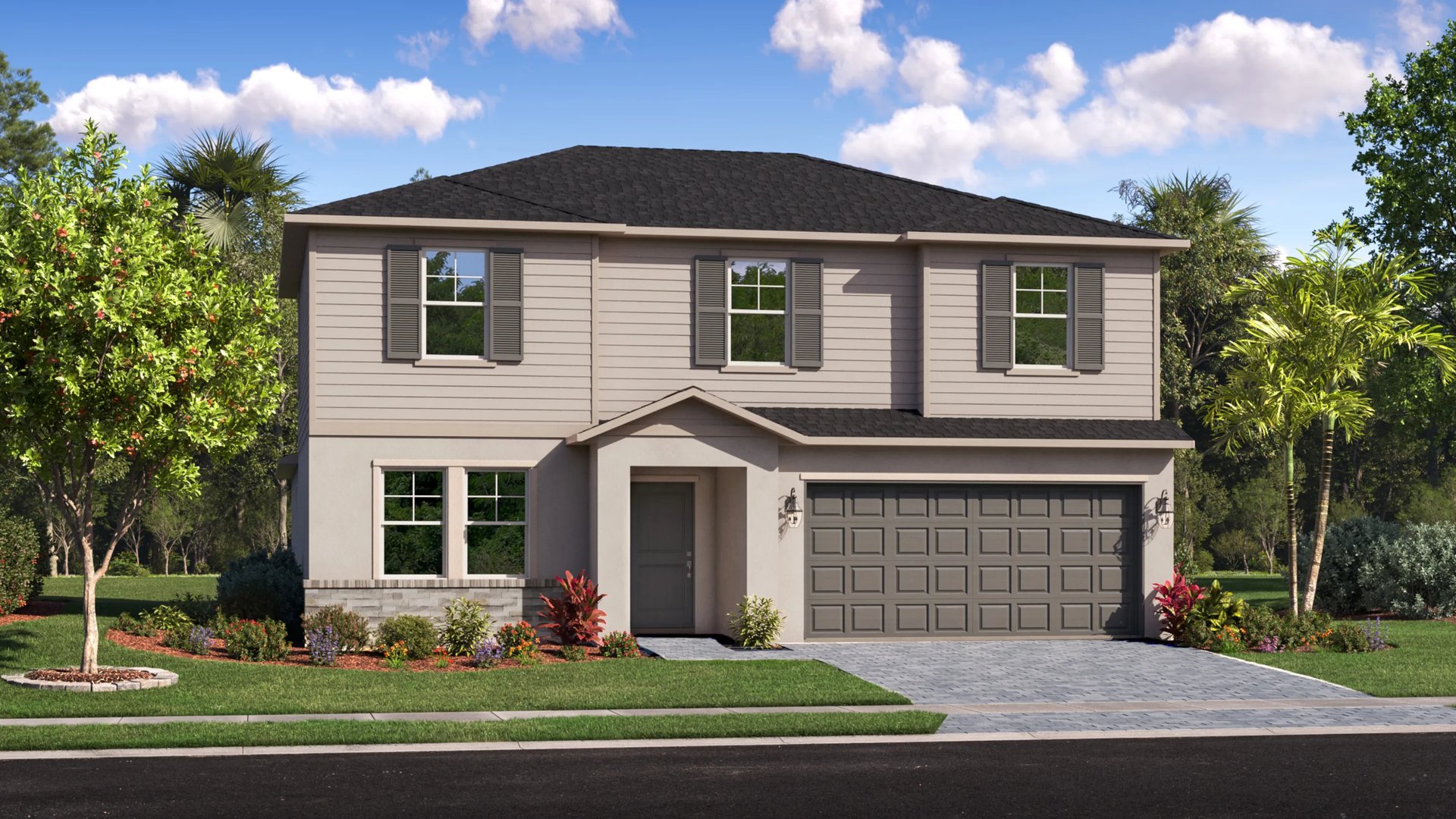 Exterior D with landscaping with landscaping