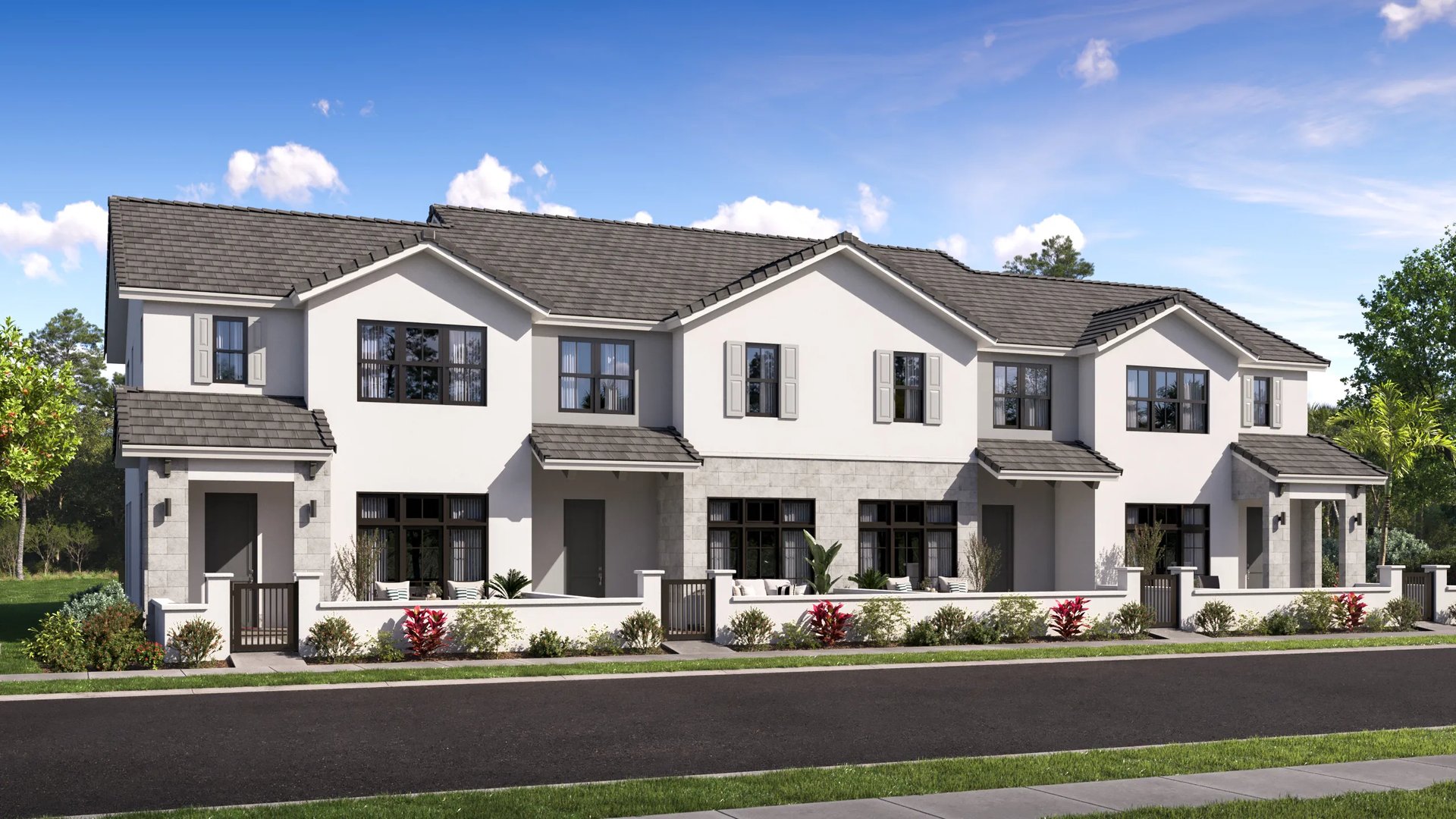 Exterior A with landscaping (Brookelime, Sapphire Collection)