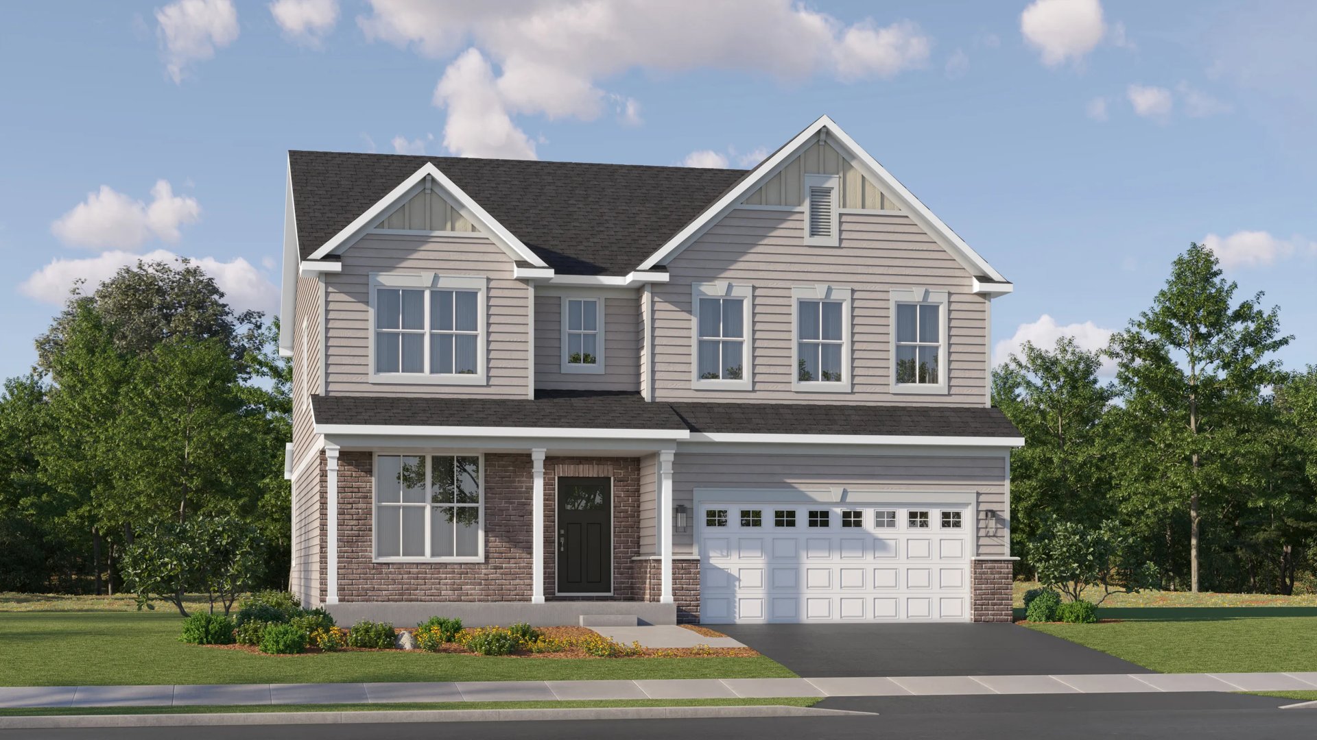 Exterior F with landscaping