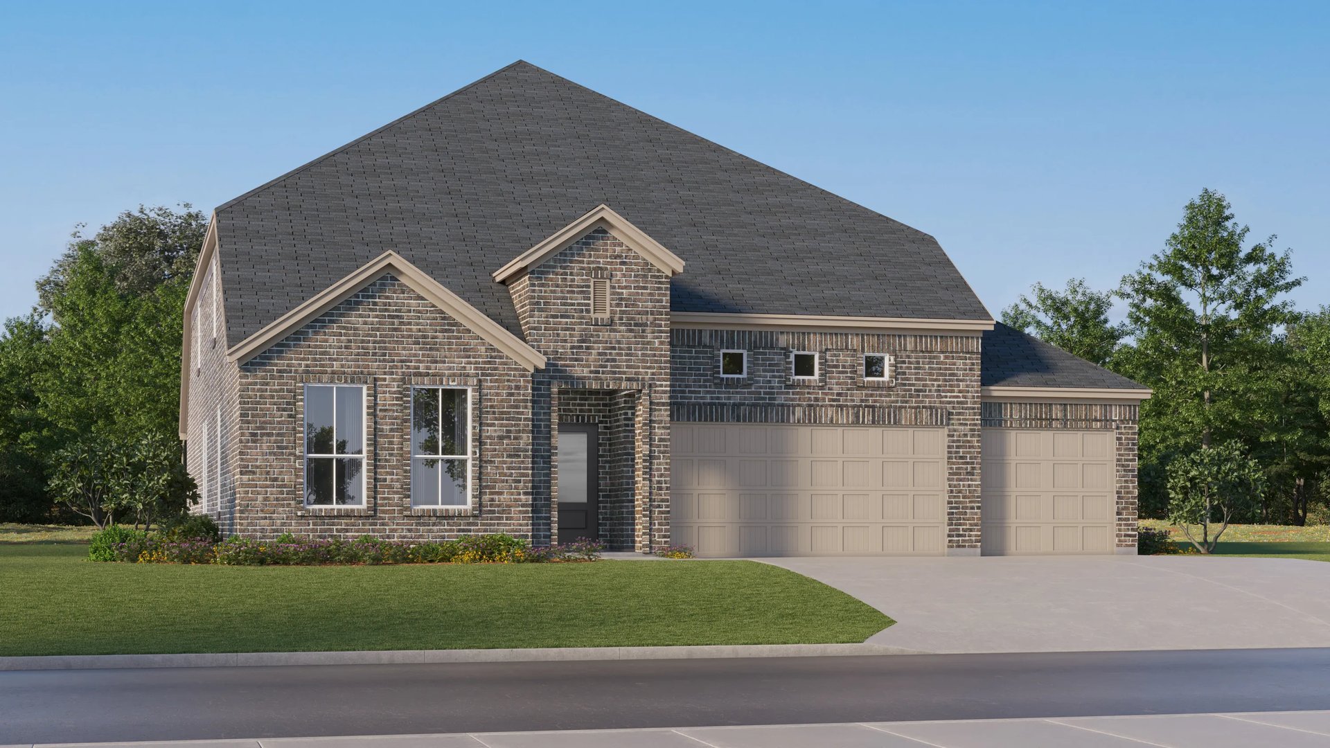Exterior K4 with landscaping