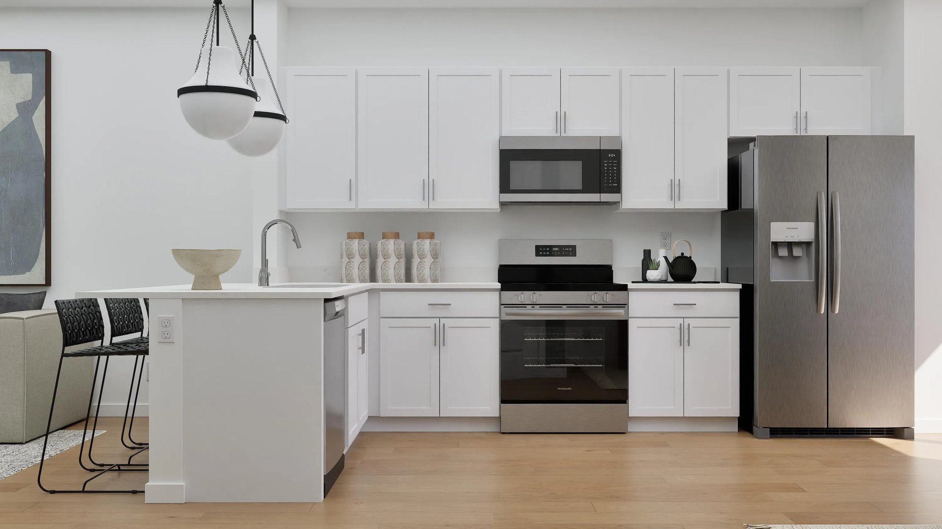 Peninsula kitchen (Egret (Kitchen) in Townes of Williston)