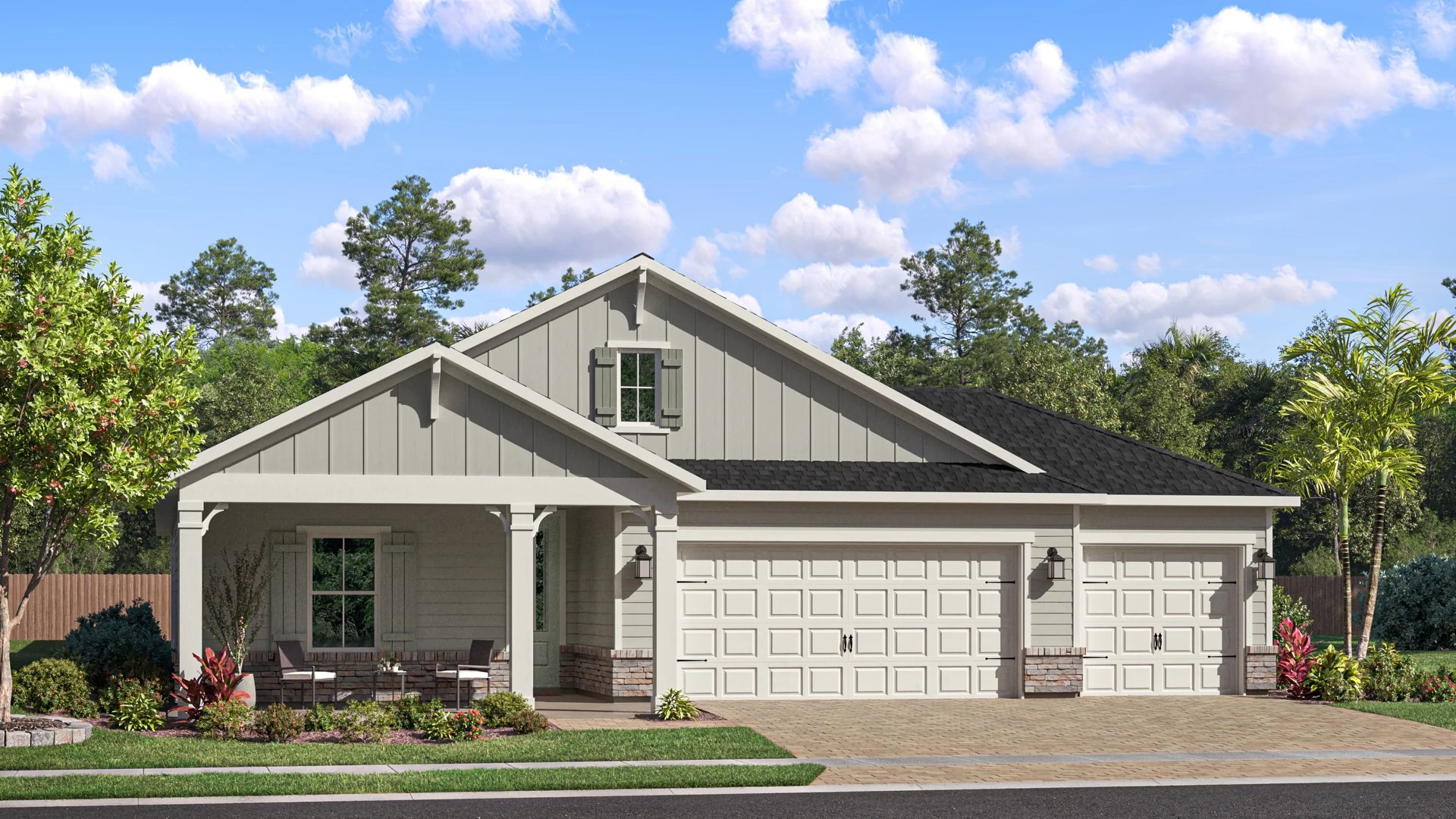 Exterior C3 with landscaping
