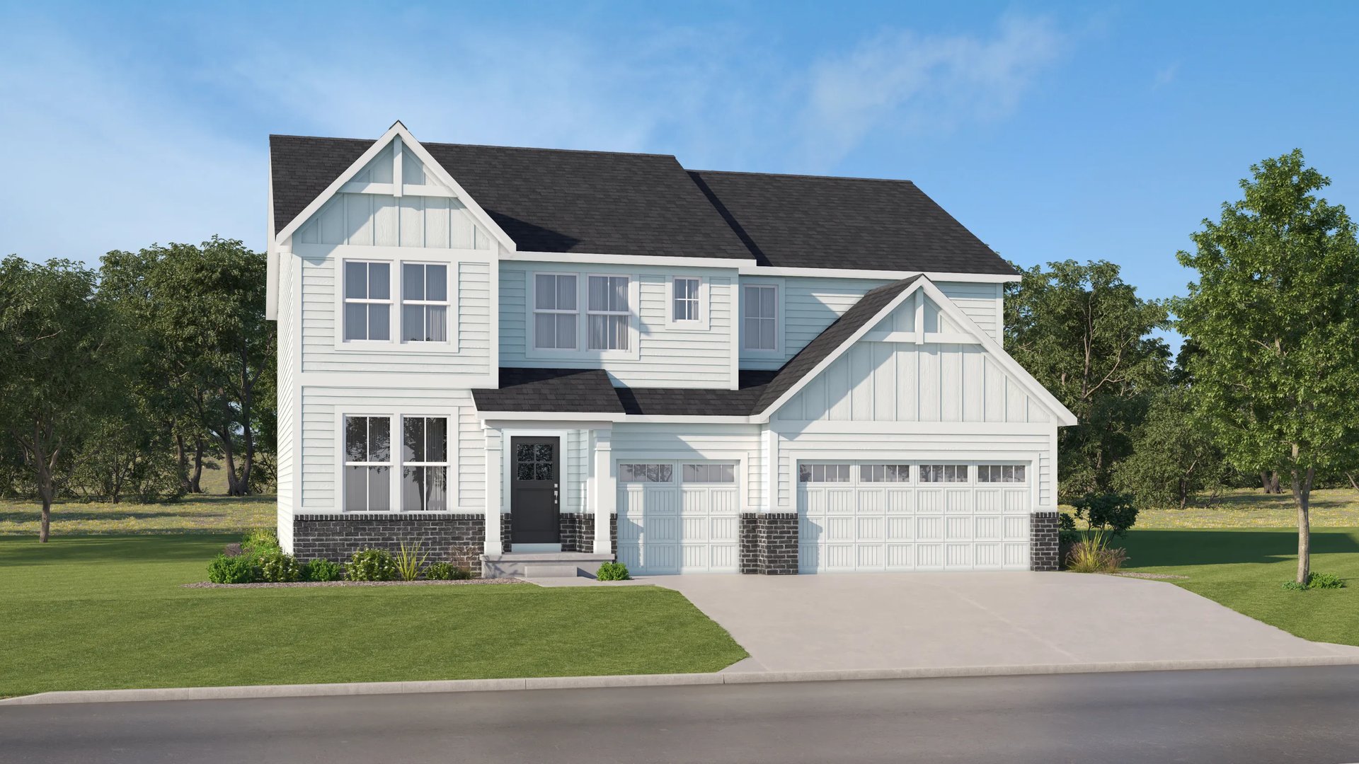 Exterior B with landscaping