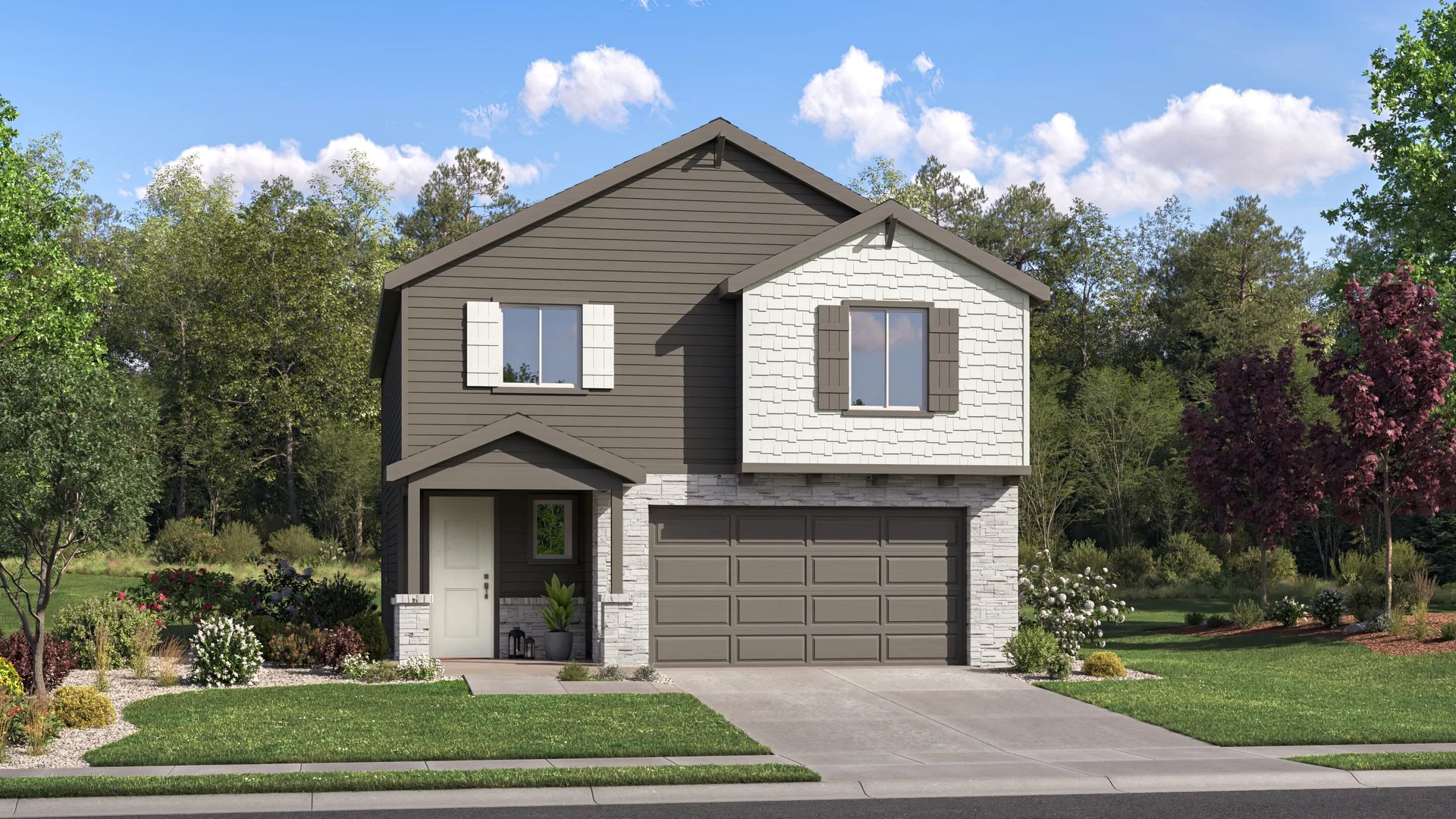 Home exterior render craftsman