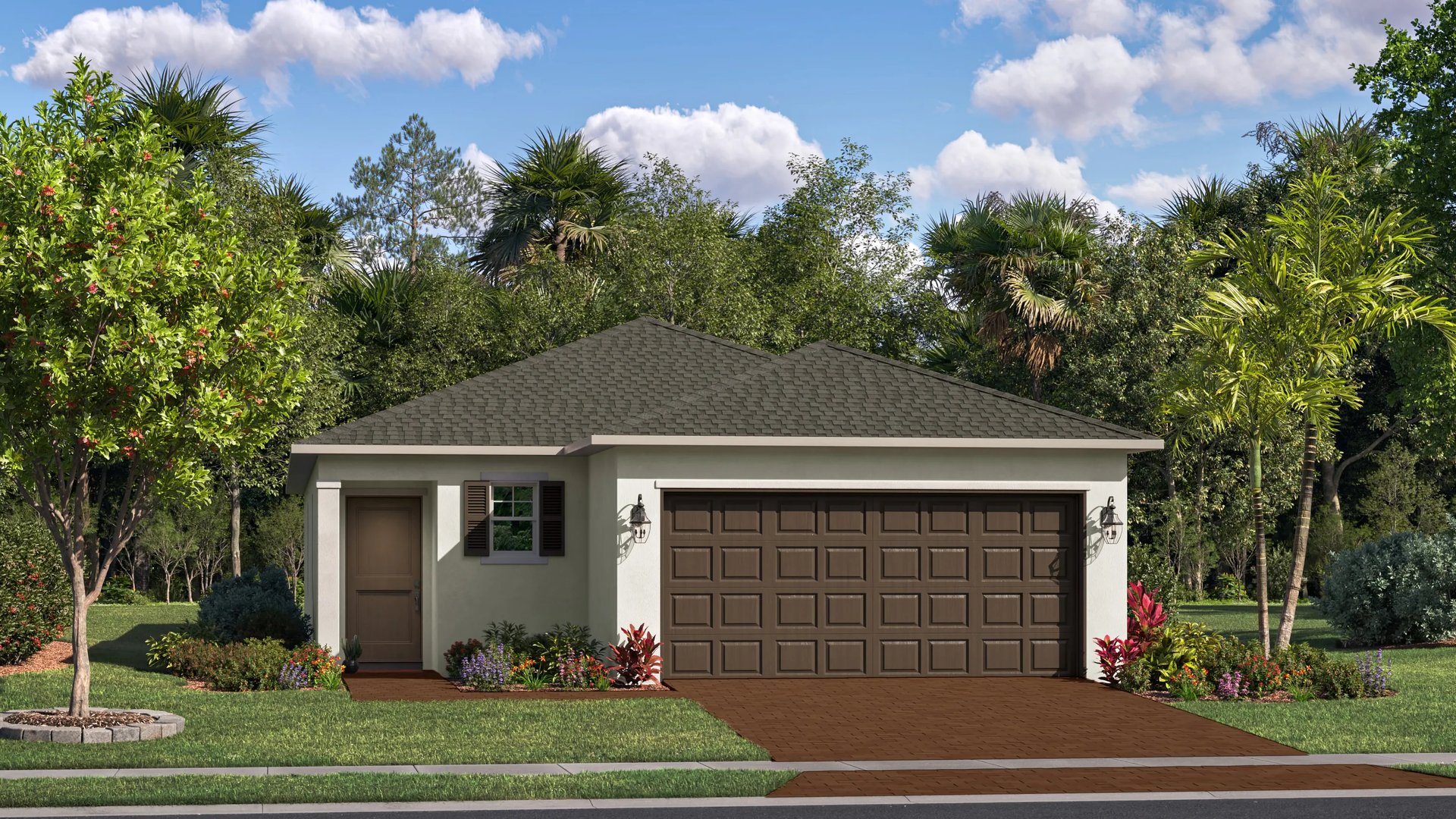 Exterior A with landscaping