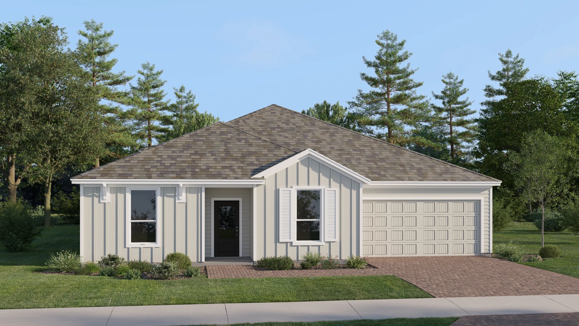 Exterior P with landscaping