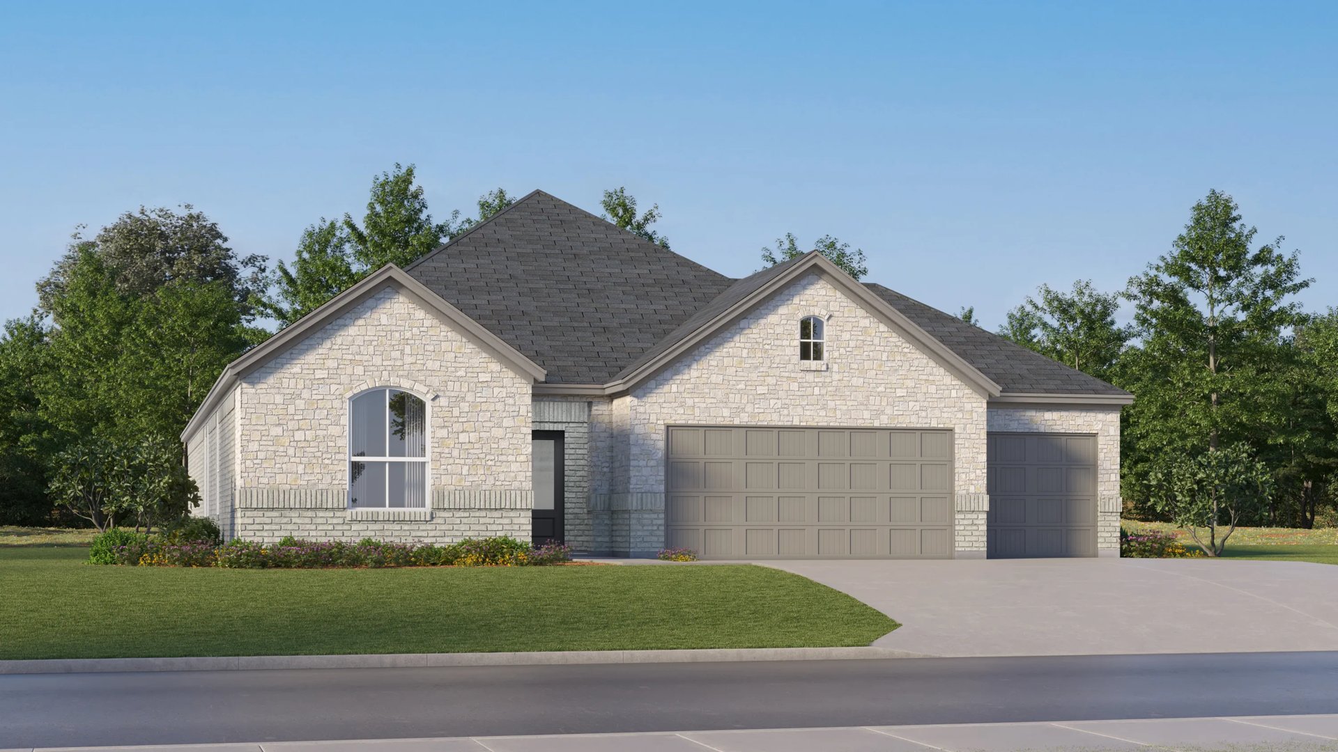 Exterior N with landscaping