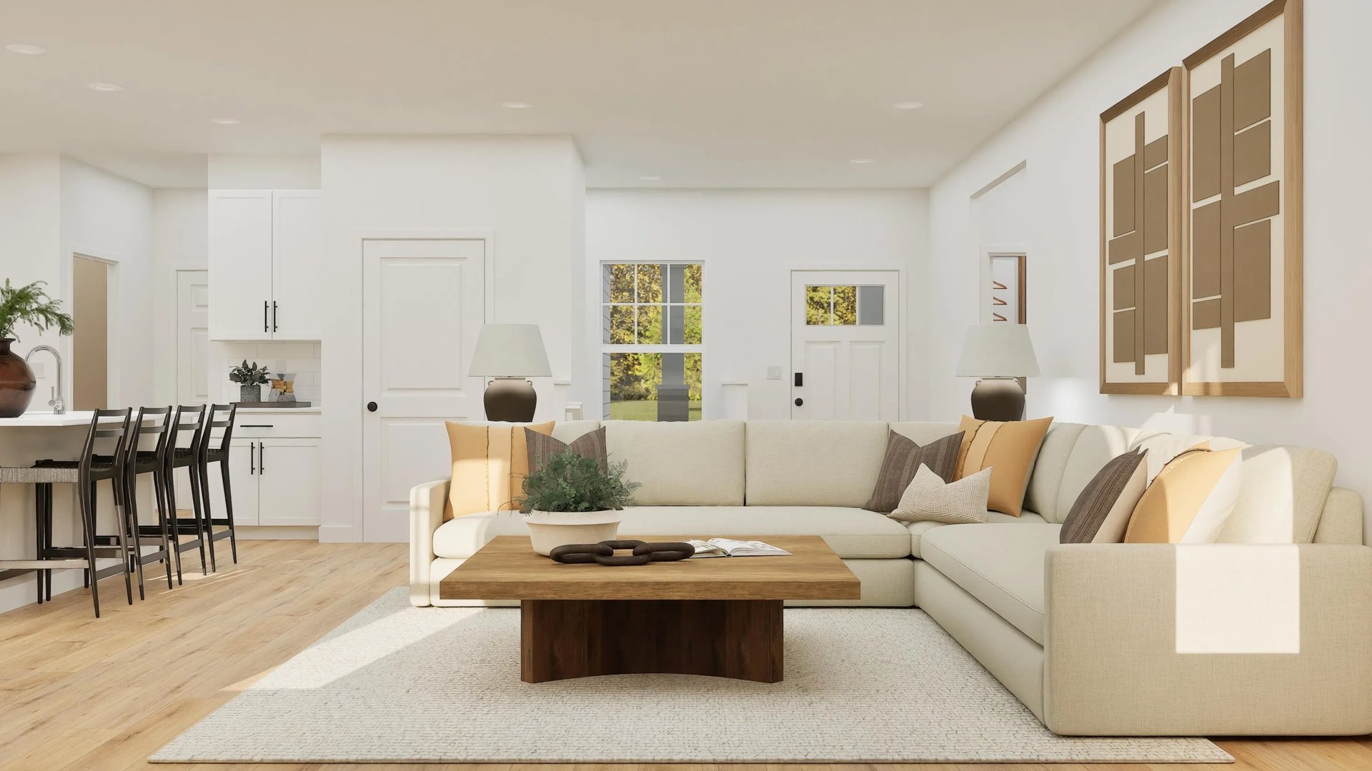 Furnished living room
