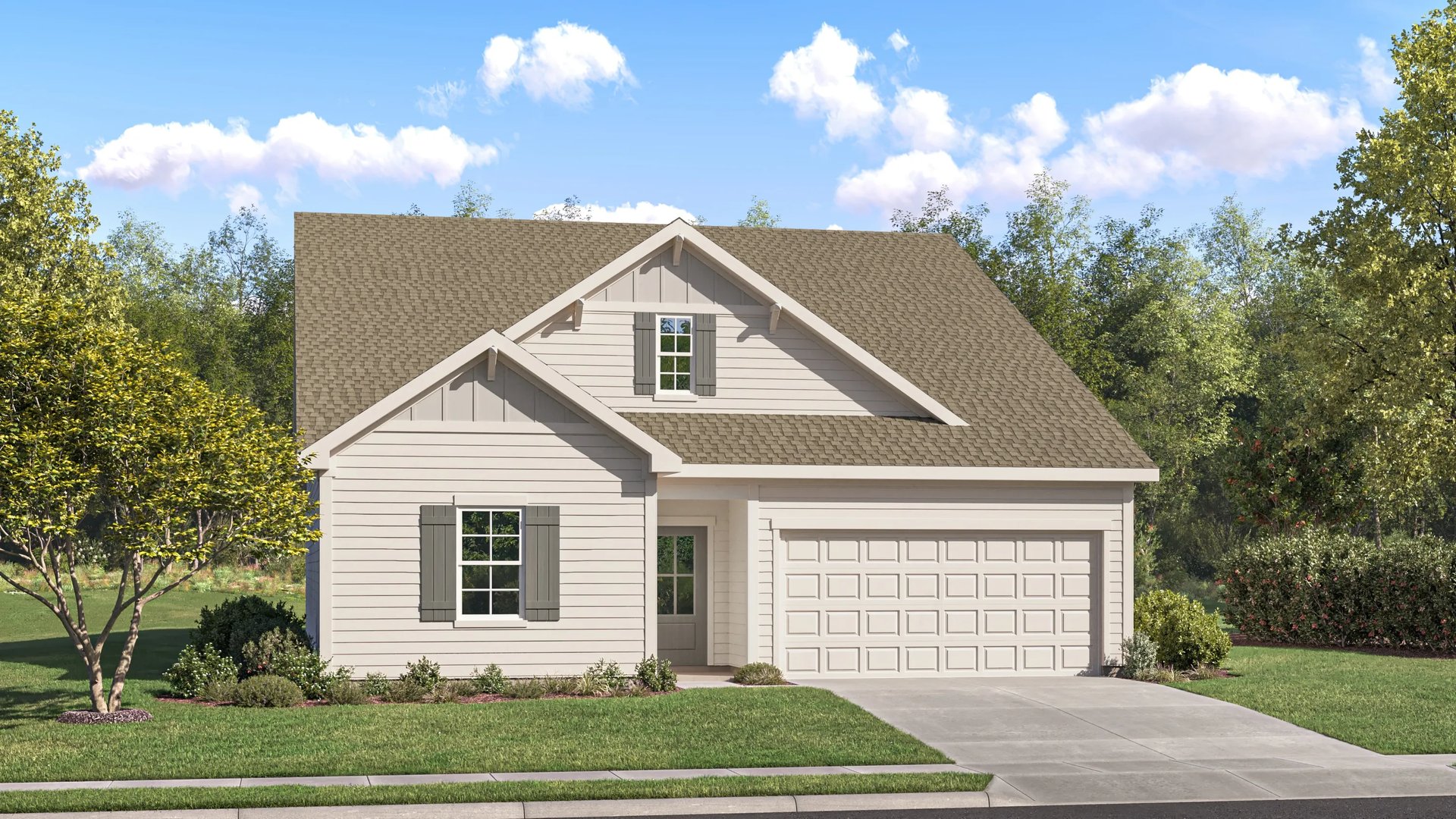 Exterior A with landscaping