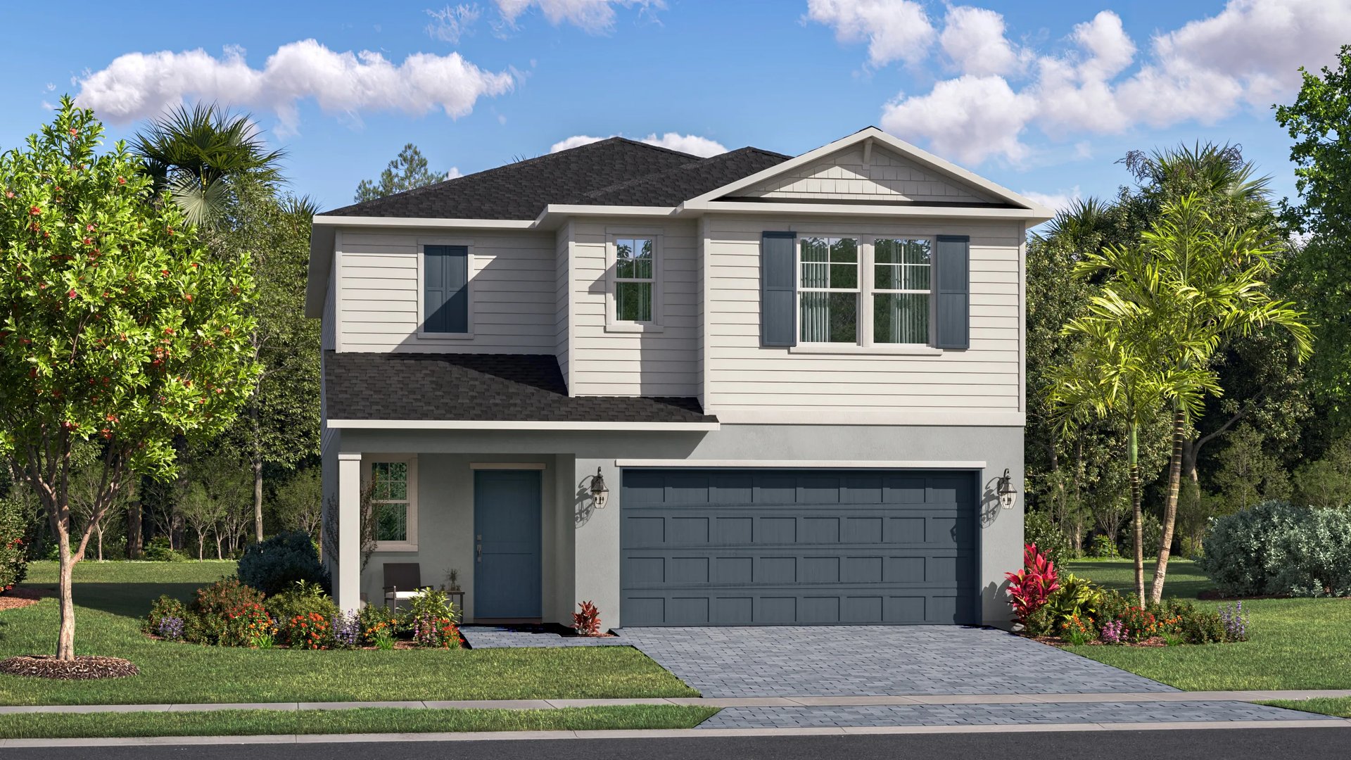 Exterior B with landscaping