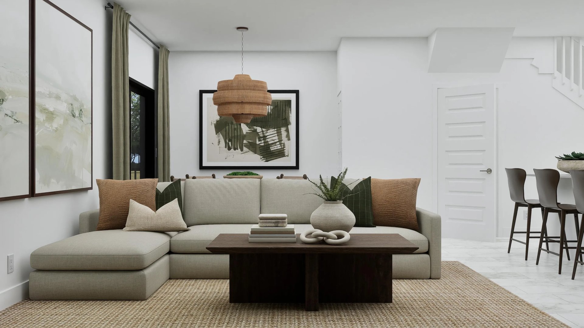 Great Room with furnishings