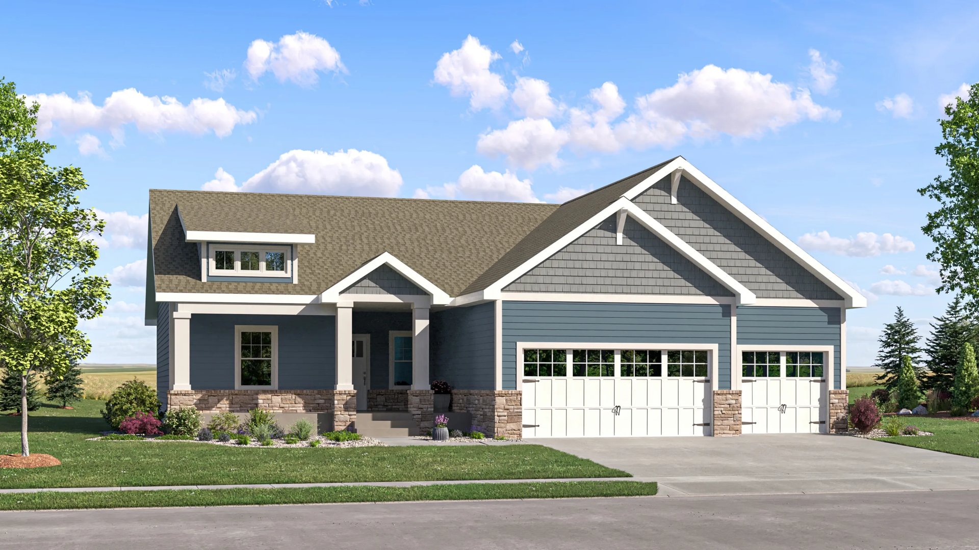 Home exterior render streetview