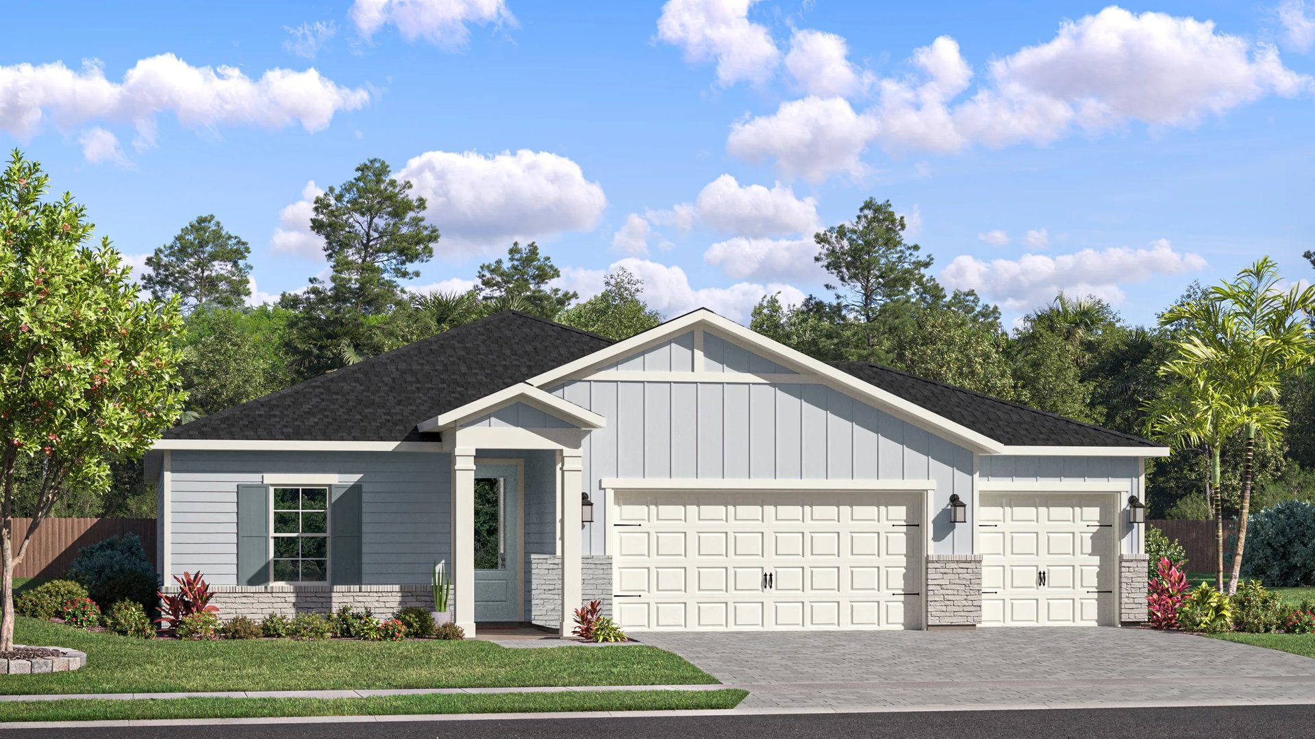 Exterior A3 with landscaping