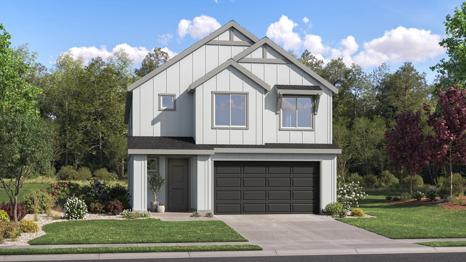 Home exterior render farmhouse