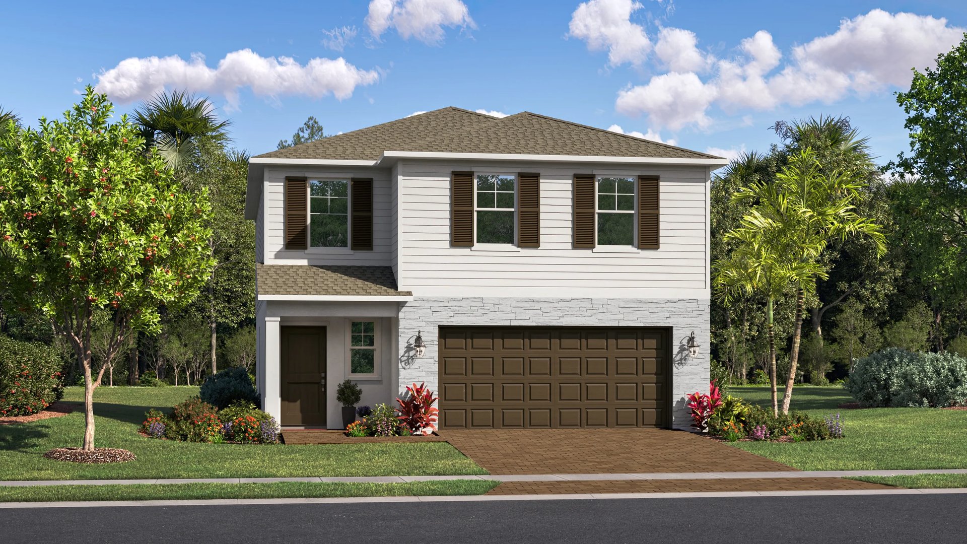 Exterior D with landscaping