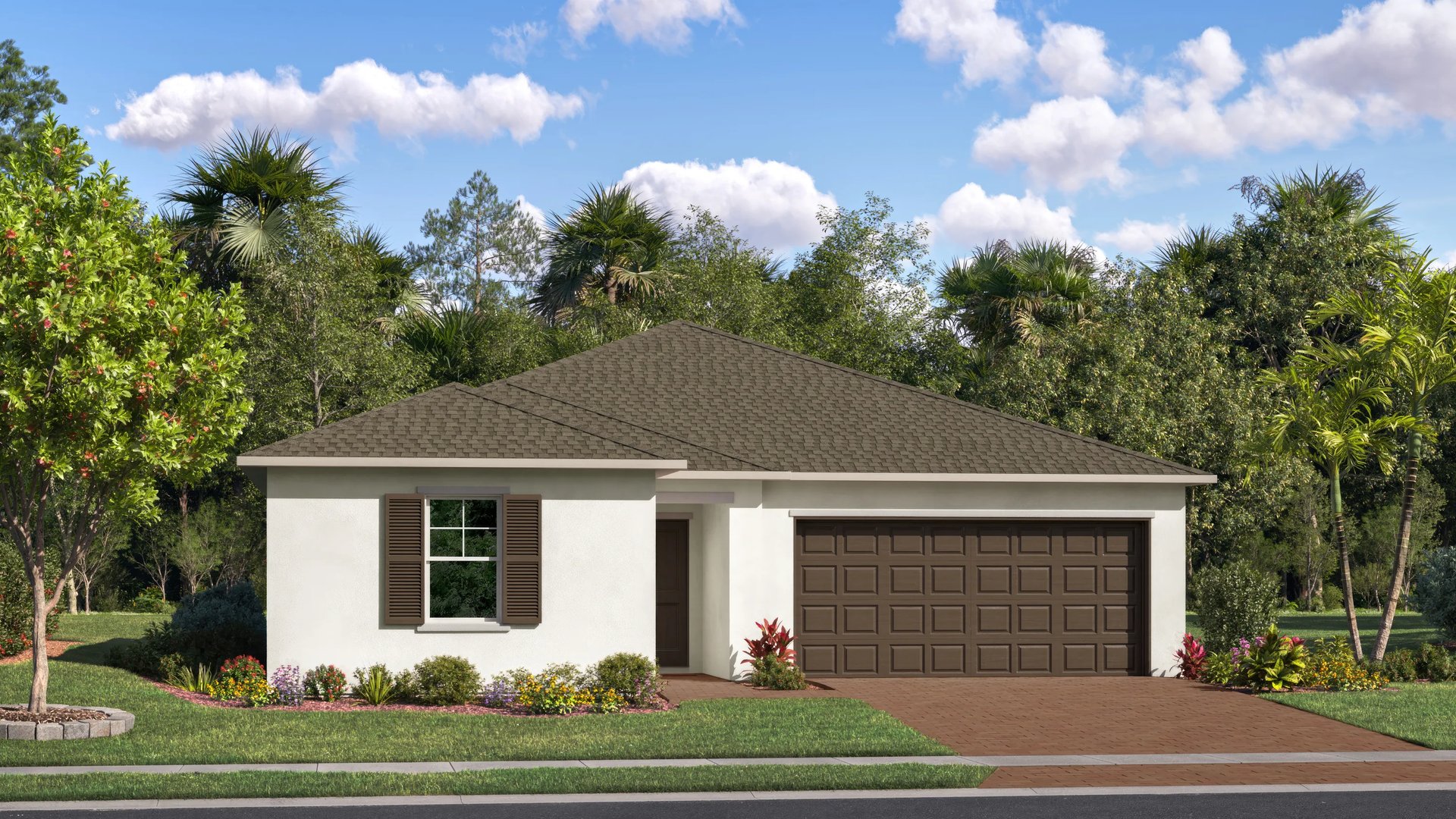 Exterior A with landscaping