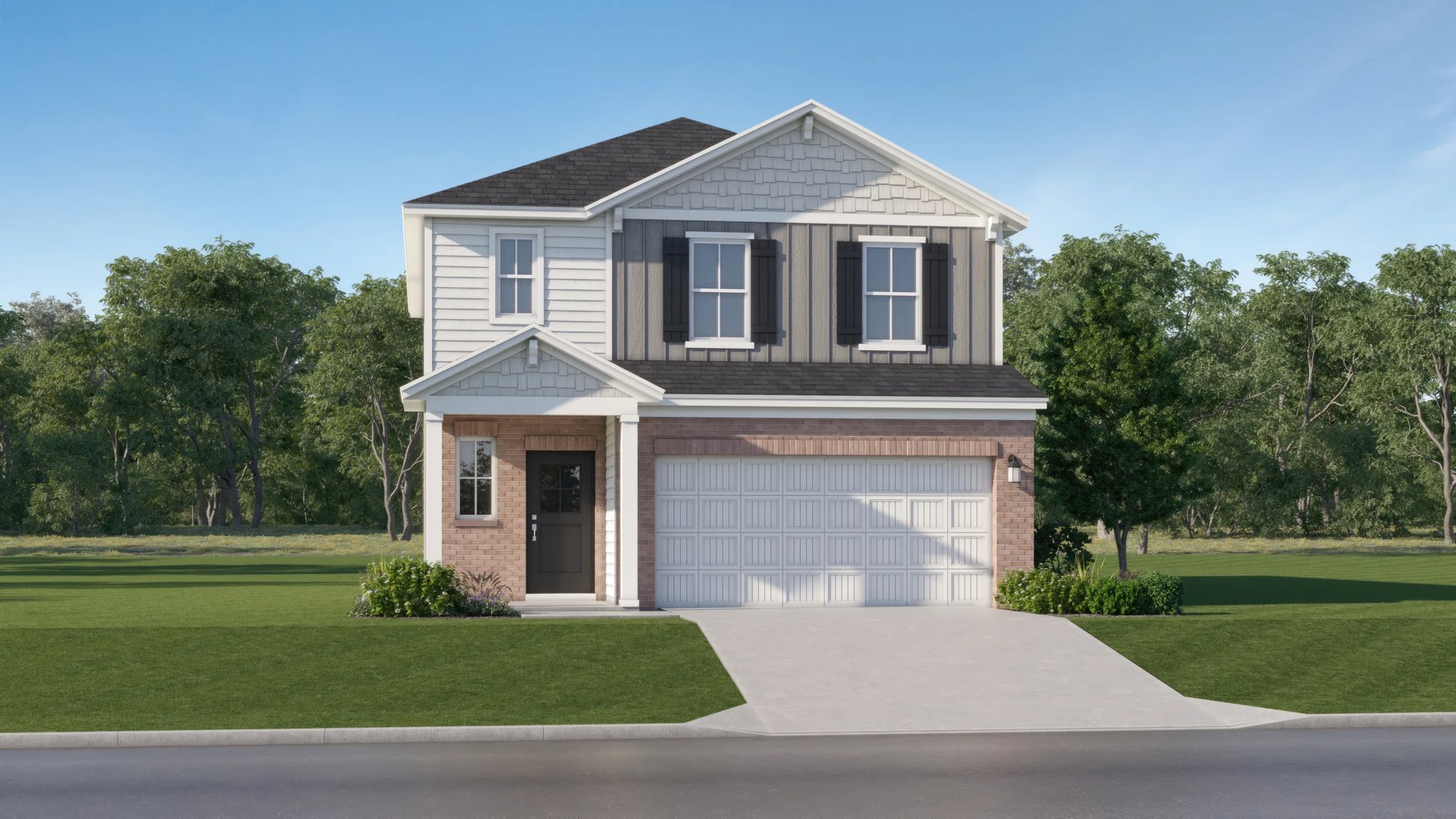 Exterior N with landscaping