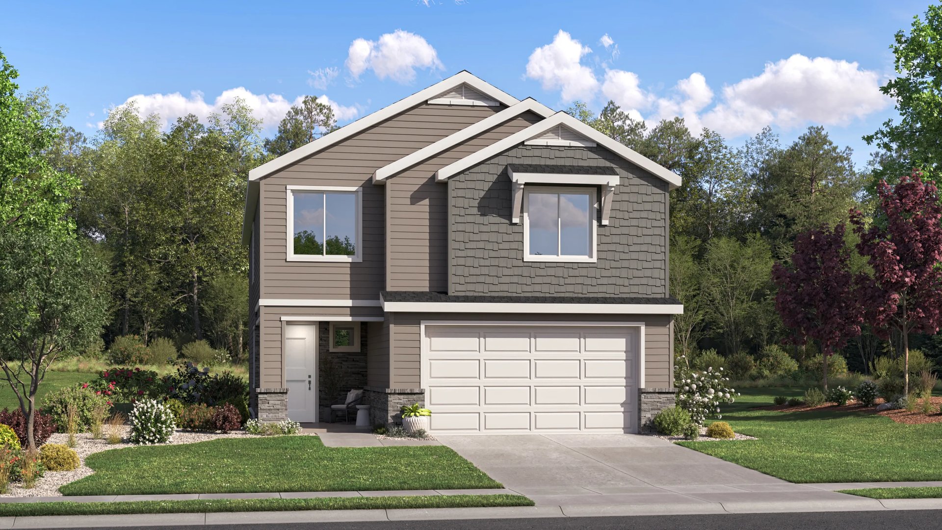 Home exterior render craftsman