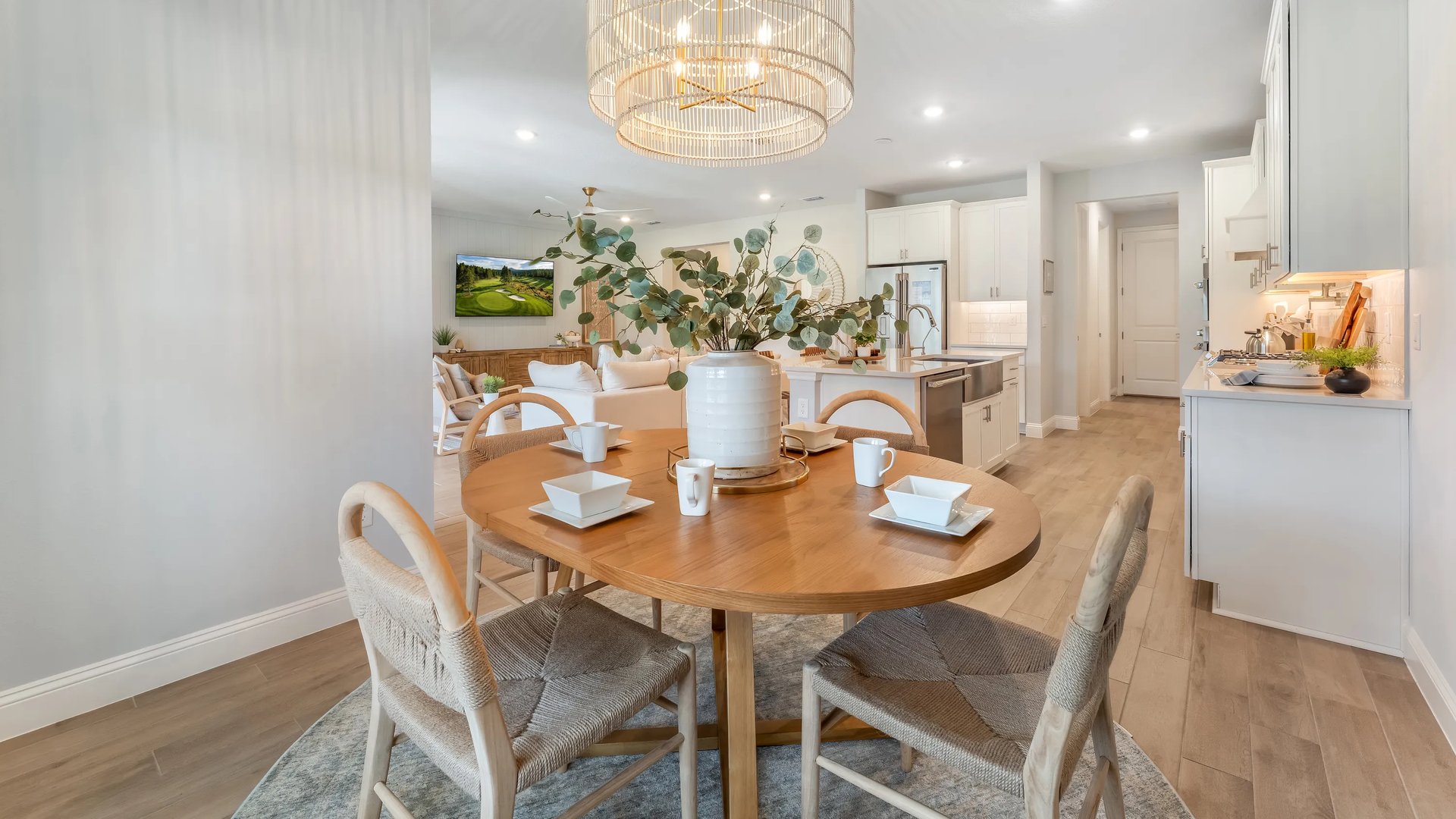 Lennar Stillwater model dining room; illustrative builder photograph
