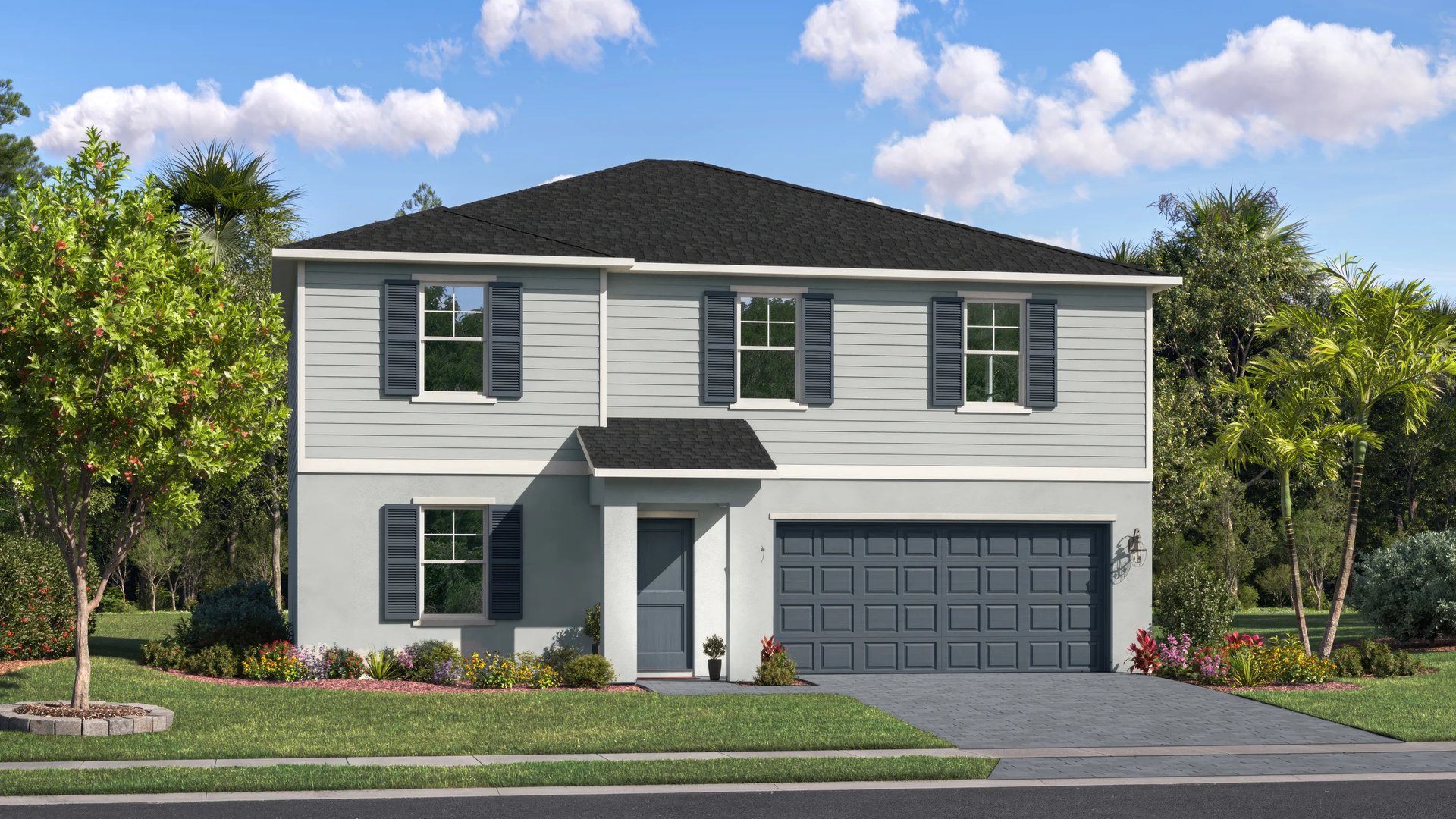 Exterior A with landscaping