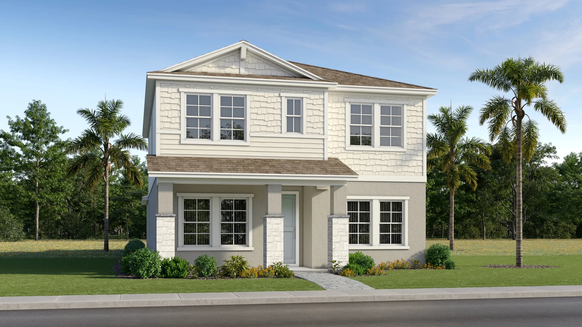 Home exterior render (Chesapeake at 10612 Oak Tree Alley, Grand Oaks Manor 40s)