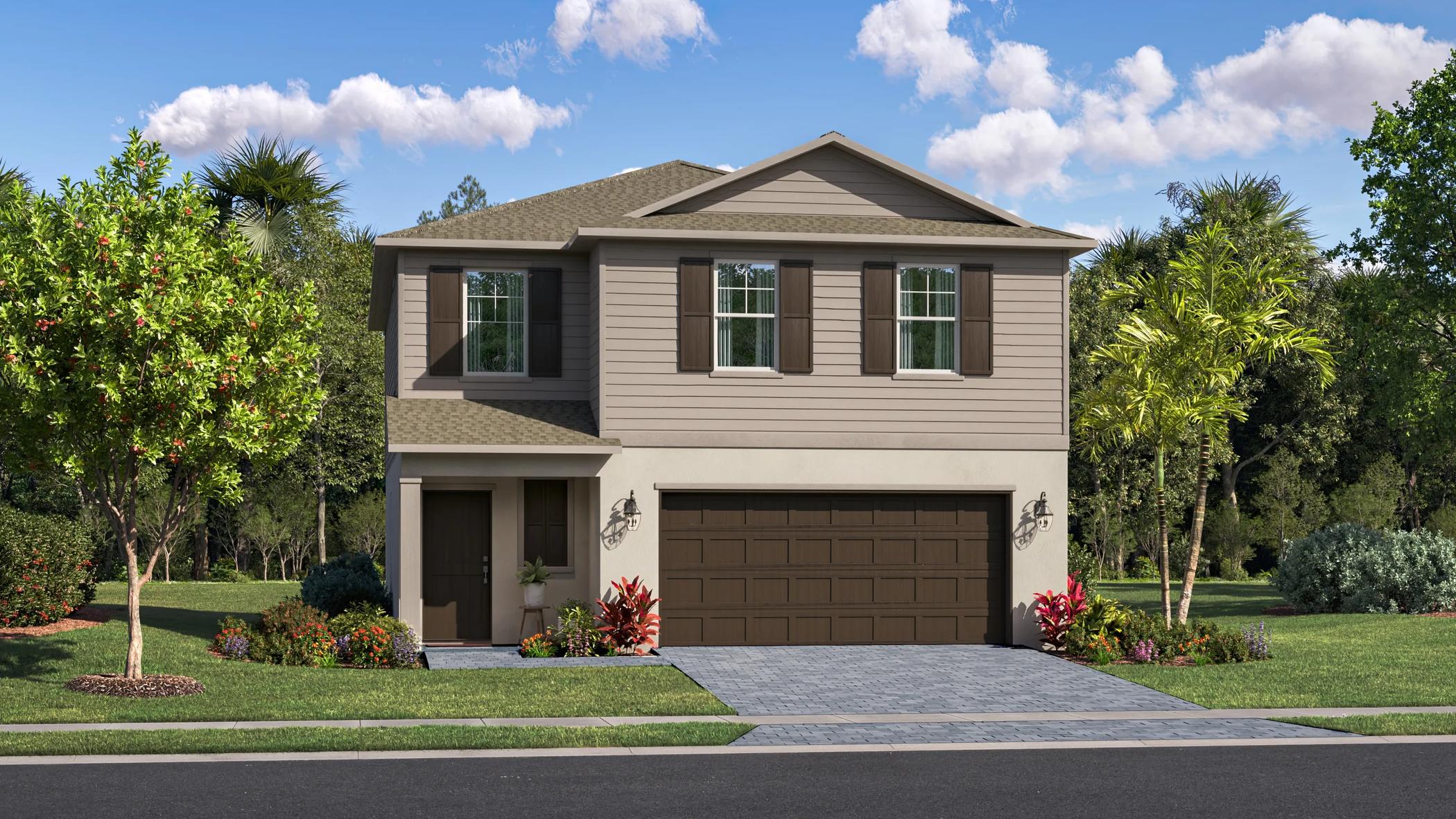Exterior B with landscaping